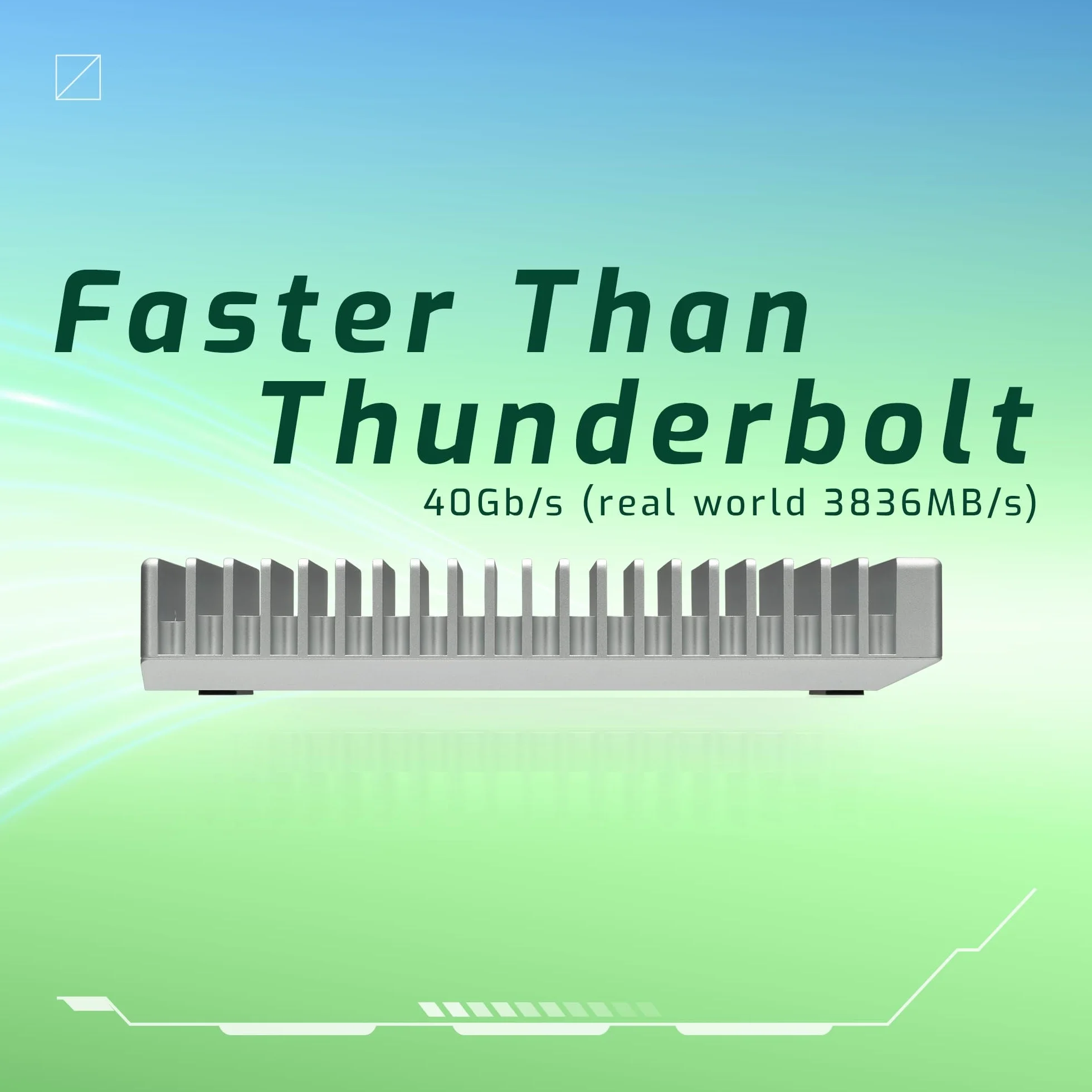 OWC Express 1M2 przenośny dysk SSD NVMe Thunderbolt (USB-C) USB4, ultraszybki zewnętrzny dysk SSD z aluminiową obudową z radiatorem (tylko obudowa)