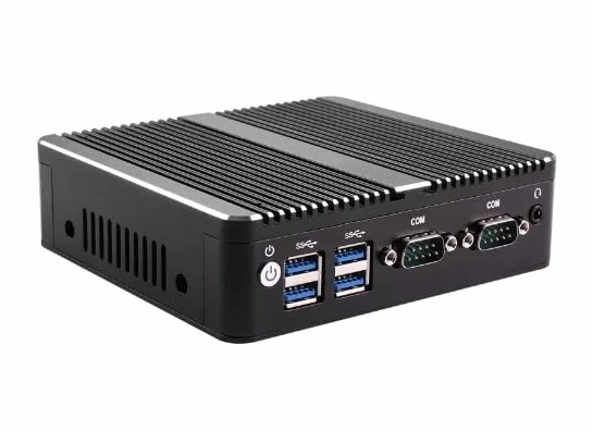 Bez wentylatora zapora sieciowa mini PC, Intel Core i3-3215U, 2 rdzenie i 2 wątki, wbudowany chip karty sieciowej Realtek RTL8111H, obsługa 1 x DDR3L, 2 x COM, 1 x interfejs HDMI (bez pamięci