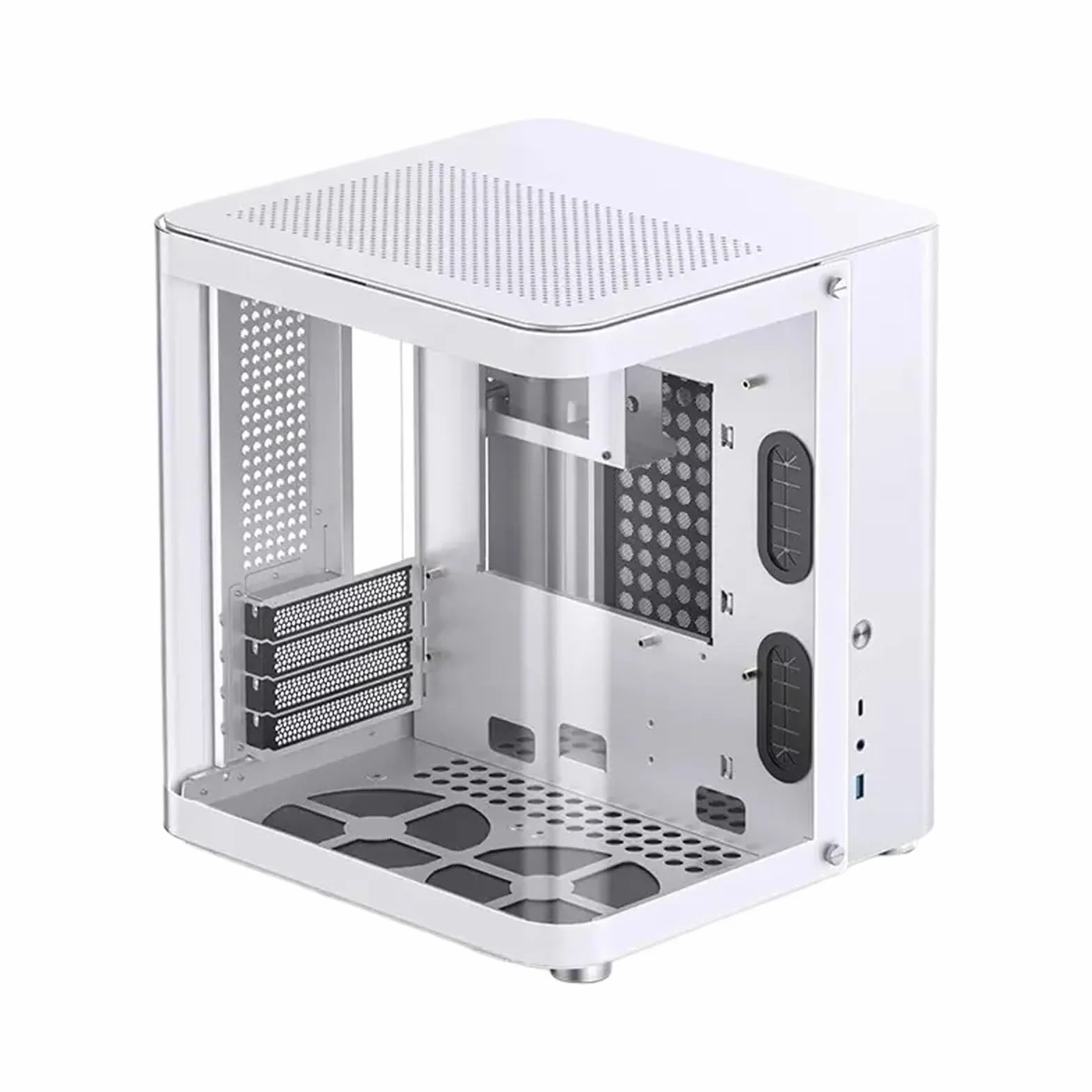 TK-1 2.0 Ver M-ATX podwozie pokój z widokiem na morze aluminiowy statek kosmiczny kabina ryba tył woda chłodzenie komputer do gier PC