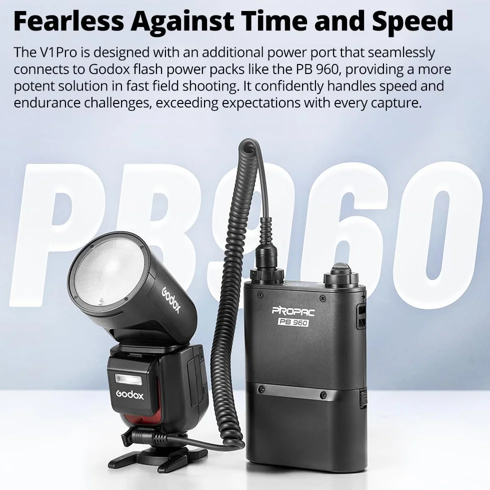 Godox V1Pro C lampa błyskowa z okrągłą głowicą 2,4 G X bezprzewodowa HSS 76Ws E-TTL litowo-jonowa okrągła głowica lampa błyskowa z zewnętrzną lampą błyskową SU-1 dla Canon