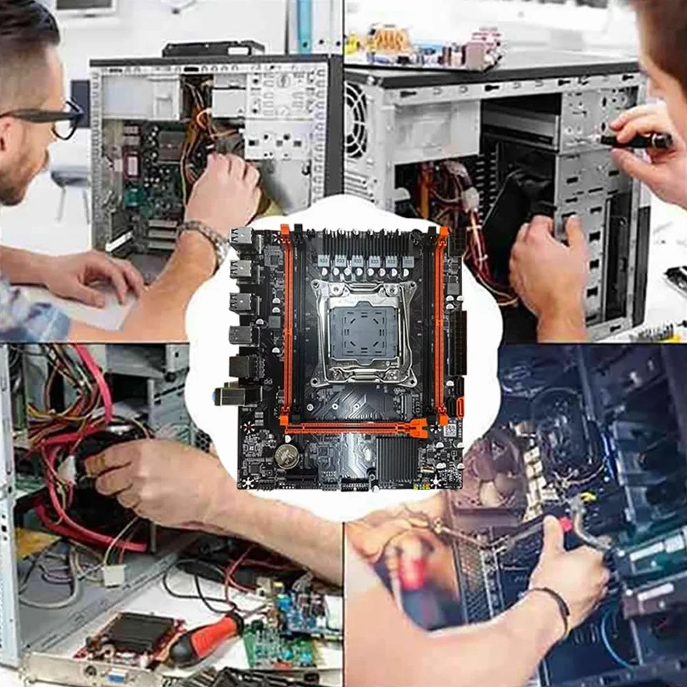 Płyta główna do komputera stacjonarnego X99 D4 + kabel B85 LGA2011-3 4X DDR4 REG ECC RAM gniazda M.2 PCIE SATA3.0 X99 płyta główna do gier