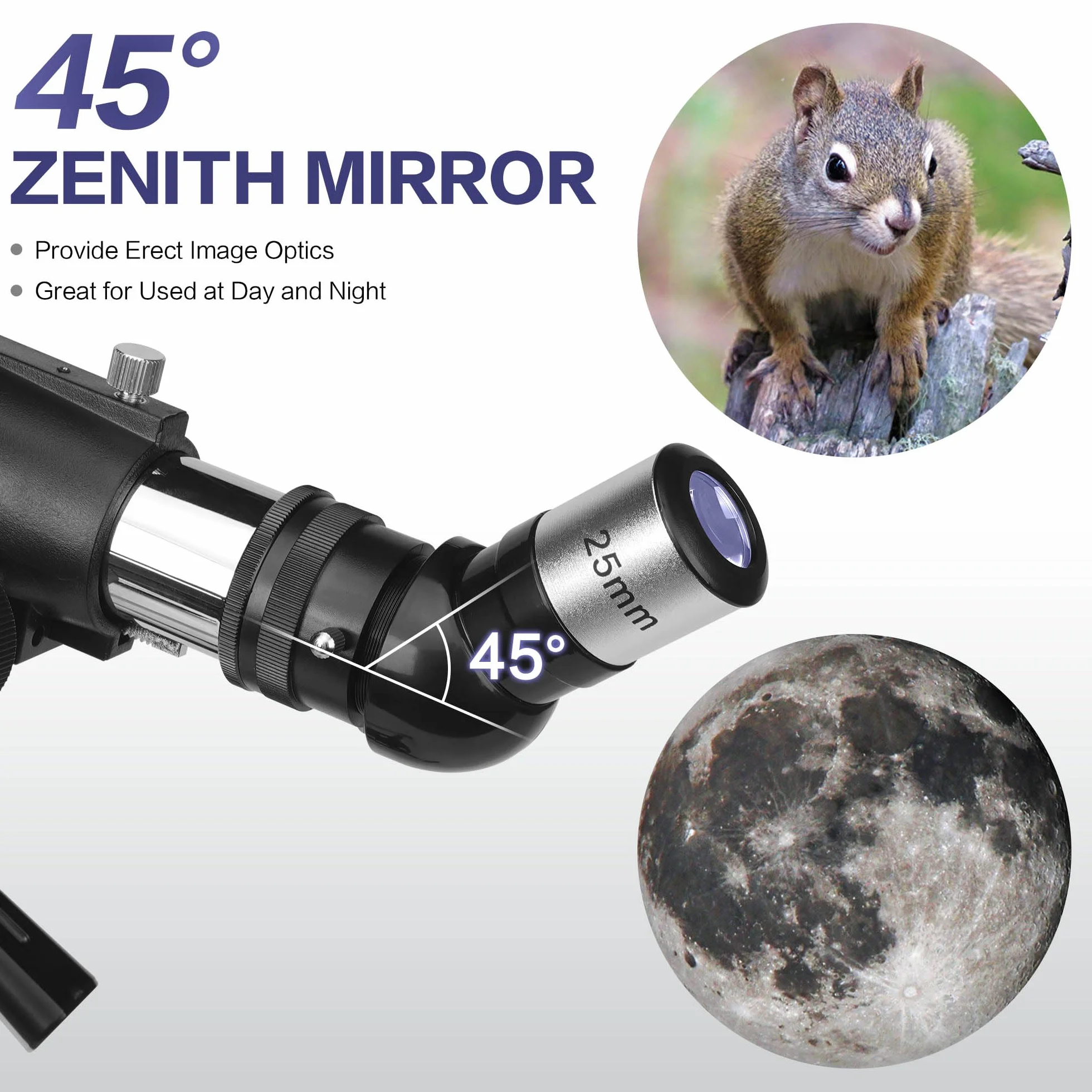 MEEZAA Teleskop dla dorosłych, otwór 70 mm i ogniskowa 400 mm, profesjonalny teleskop astronomiczny dla dzieci i początkujących, z statywem z stali nierdzewnej i adapterem do smartfona