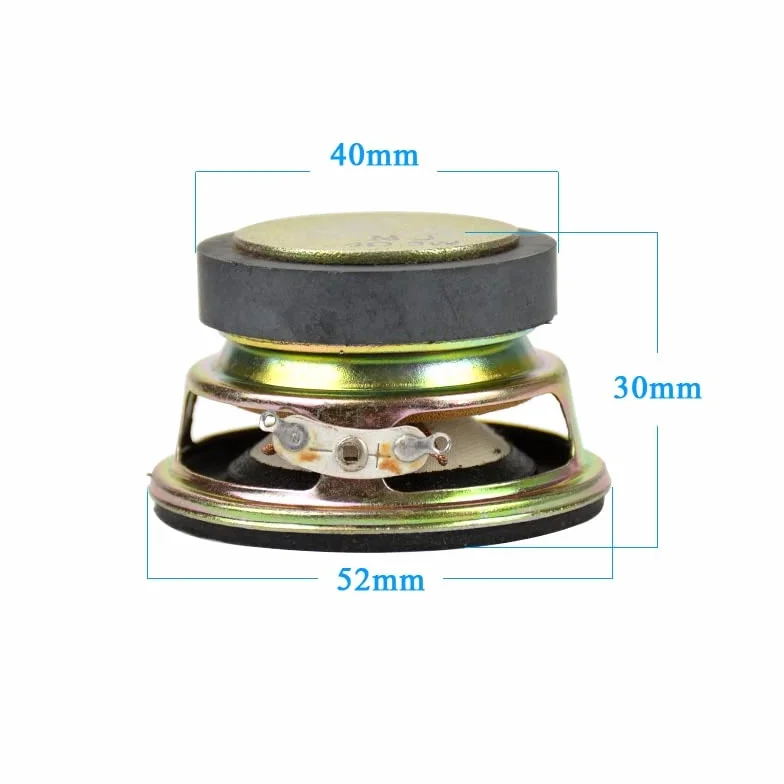2 szt. Pełnozakresowe głośniki audio 2 cale 52 mm 4 ohm 3 W głośnik