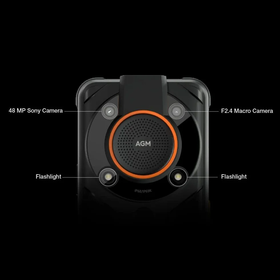AGM Glory SE smartfon outdoorowy 5G, wytrzymały Snapdragon 480 bez umowy, 6,53" ekran FHD+ Android 11, 6200 mAh, wodoodporny akumulator IP68/IP69K, 8G+128G, Dual SIM, NFC, GPS/Touch ID