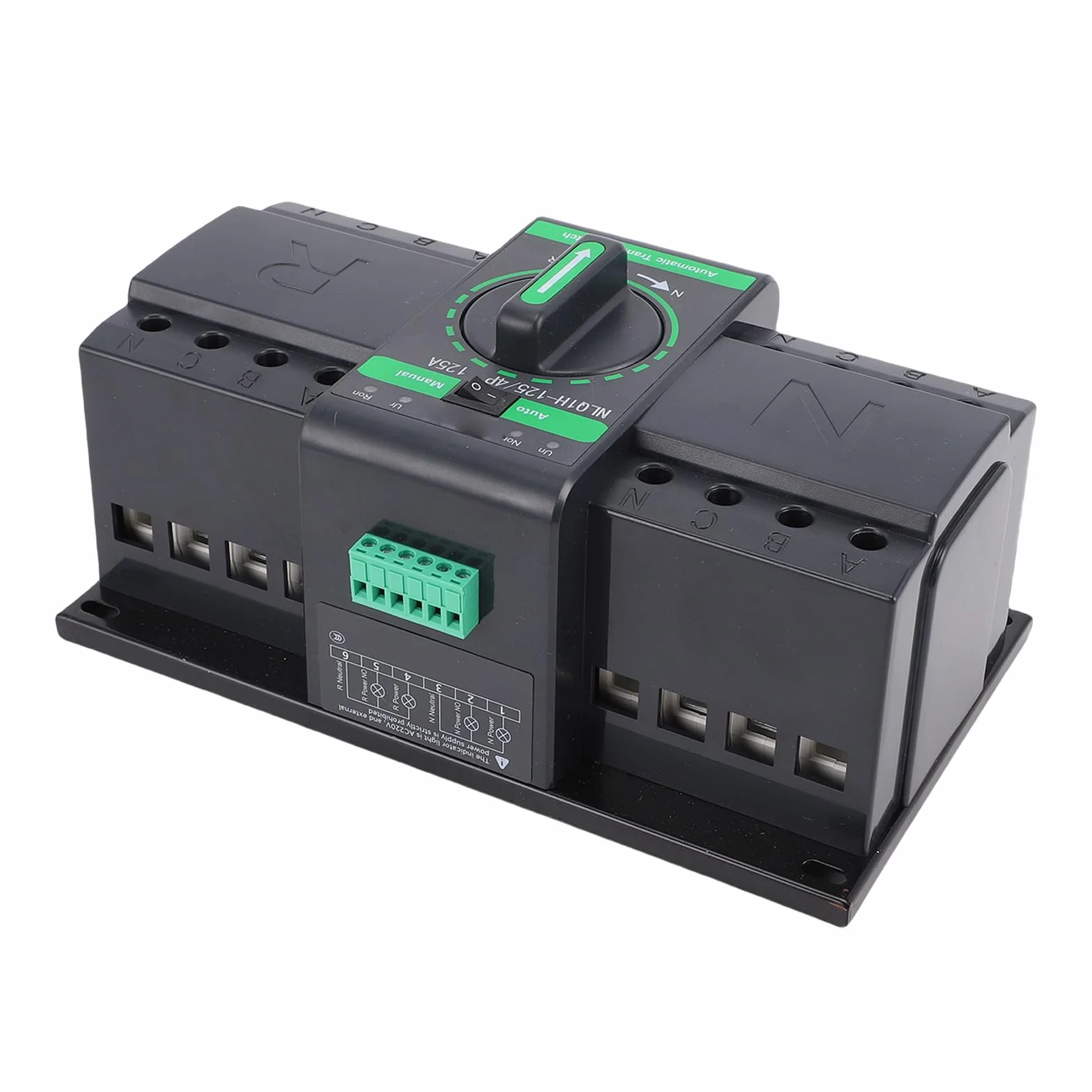 Podwójny Zasilacz ATS, Obudowa Trudnopalna do Komputera PC, Interfejs Zasilania Ogniowego, z izolacją 4P 125A dla Domowego źródła Zasilania Awaryjnego