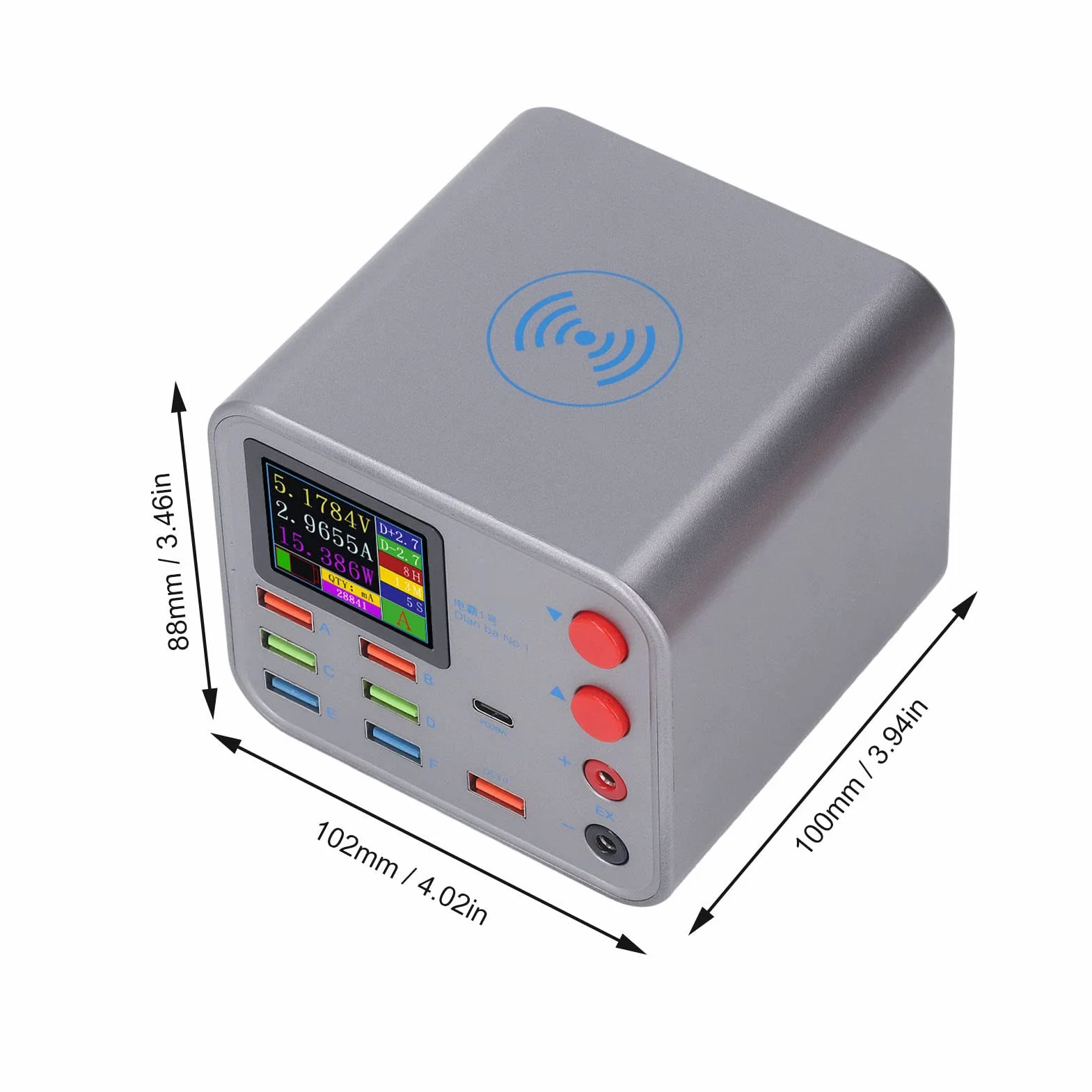 Ładowarka USB 8 Portów Stacja Ładowania Hub USB Wielofunkcyjny Zasilacz do Telefonu Tabletów Szybkie Ładowanie Bezprzewodowe Biuro Dom