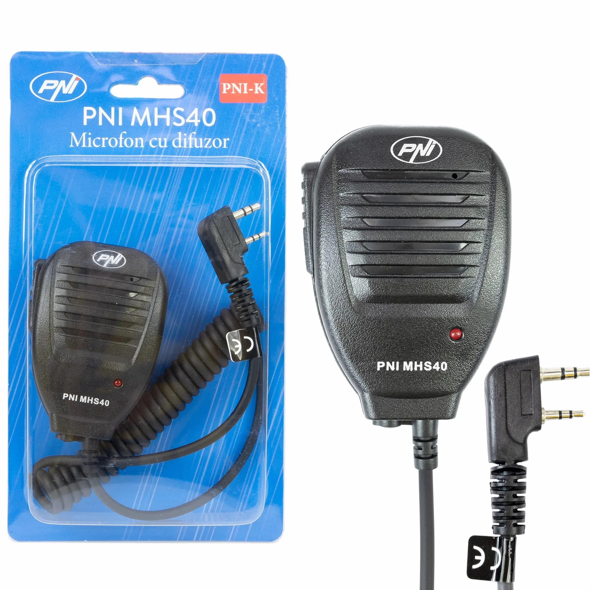 PNI MHS40 2-biegunowy mikrofon głośnikowy do radia PMR VHF/UHF