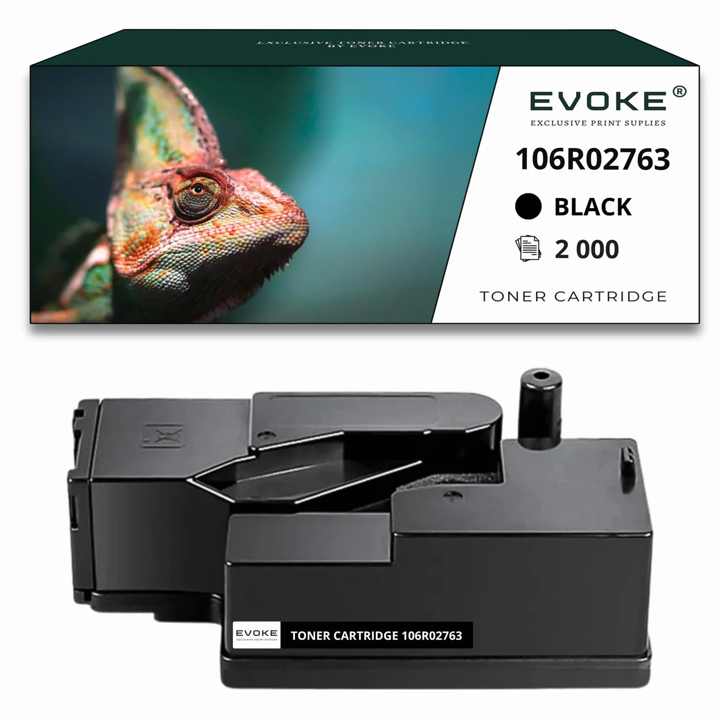 EVOKE 106R02763 + 106R02762 + 106R02761 + 106R02760 Toner Kompatybilny z Xerox XEROX Phaser 6020 6020BI 6022 6027 WorkCentre 6025 (Zestaw CMYK) 5000 Stron