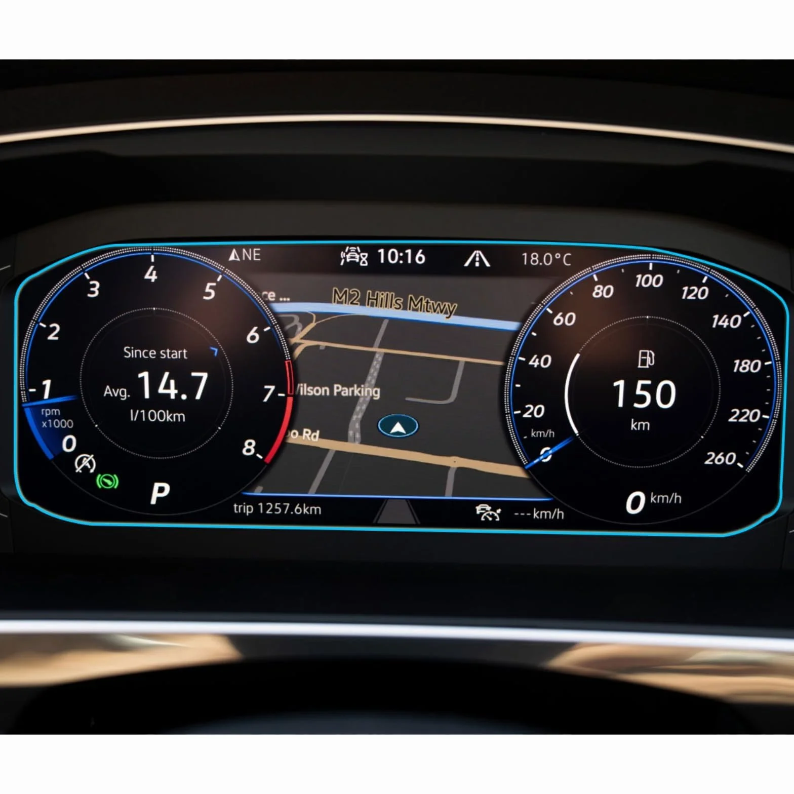 9,2-calowa nawigacja samochodowa GPS Ekran ochronny ze szkła hartowanego (deska rozdzielcza) Dla VW, dla Tiguana II GTE