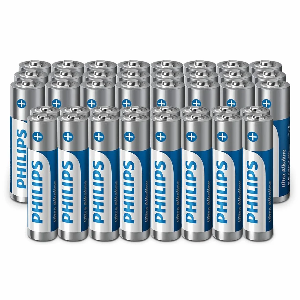 Philips Ultra alkaliczne baterie AA/AAA Combo – wszechstronne do wszystkich urządzeń, 40 sztuk