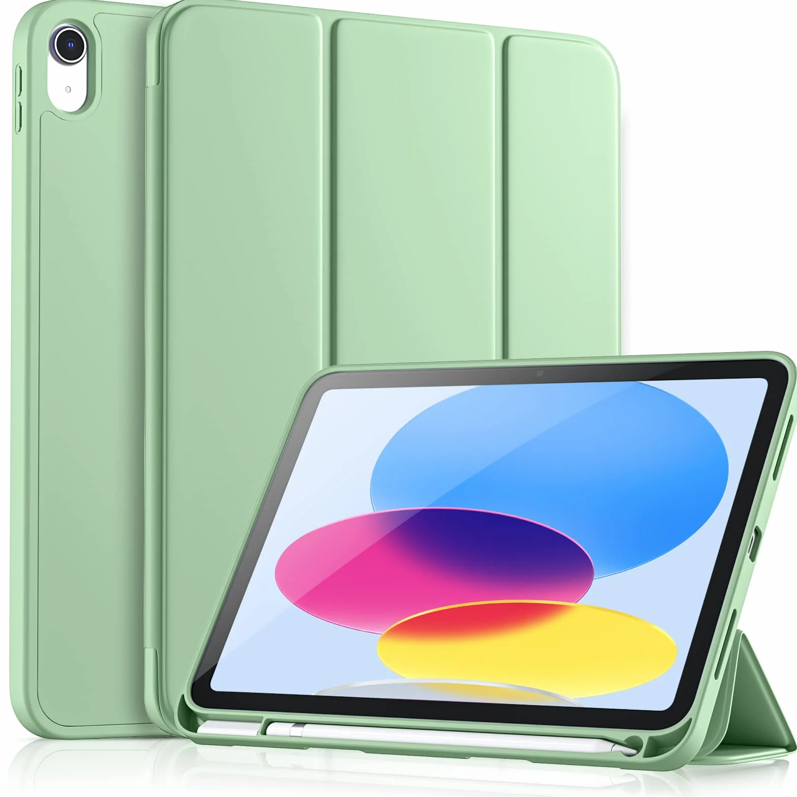 Etui kompatybilne z iPad A16 11/10 generacji 2025/2022 10,9/11 cali, TPU, odporna na wstrząsy, uchwyt na rysik, automatyczne włączanie