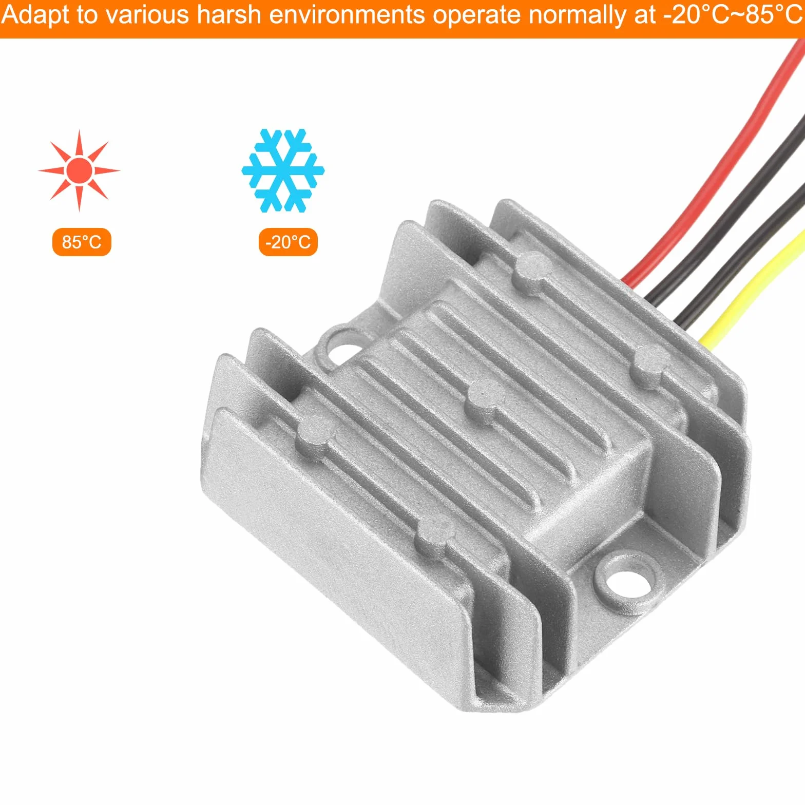 QUARKZMAN Konwerter mocy Dc 12V/24 V na DC 9 V 10 A 90 W reduktor napięcia, wodoodporny konwerter Ip67, moduł zasilający, adapter do samochodu, ciężarówki, układu solarnego