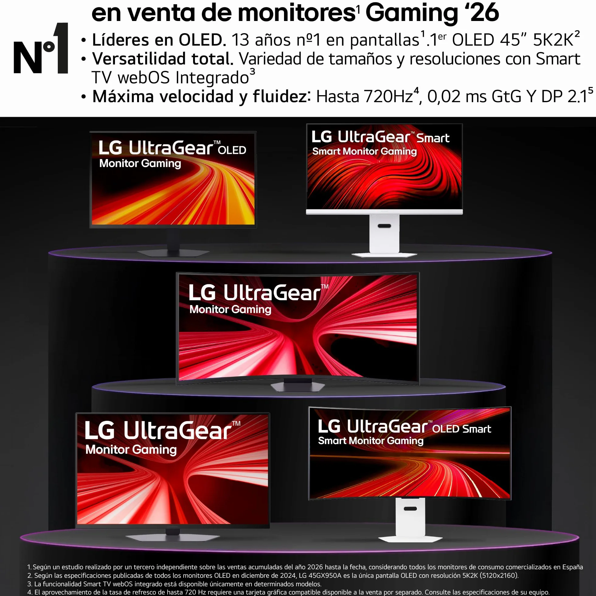 LG Monitor Gaming Ultragear™ 27G414B-B.AEU | Seria G4 (2026) | 27 cali | IPS 16:9 |144Hz | 5ms (GtG) | Rozdzielczość FHD 1920x1080 | sRGB 99% | NVIDIA® G-Sync® i AMD FreeSync® c™