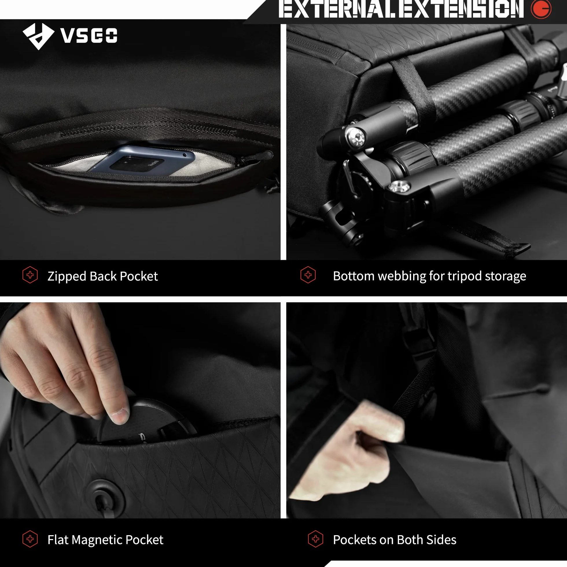 VSGO Profesjonalna torba na zdjęcia 6 l, torba na ramię, mikro-lustrzanka, aparat cyfrowy, wyposażenie fotograficzne, specjalna torba do pracy