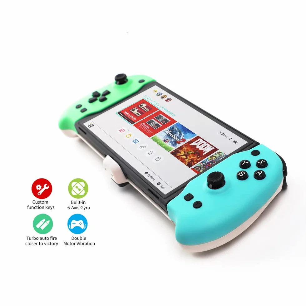 Do przełącznika konsoli Oled uchwyt liniowy nadaje się do nowego przełącznika konsoli do gier N-Switch OLED Joypad 4 uchwyt kontrolera do przechowywania kart