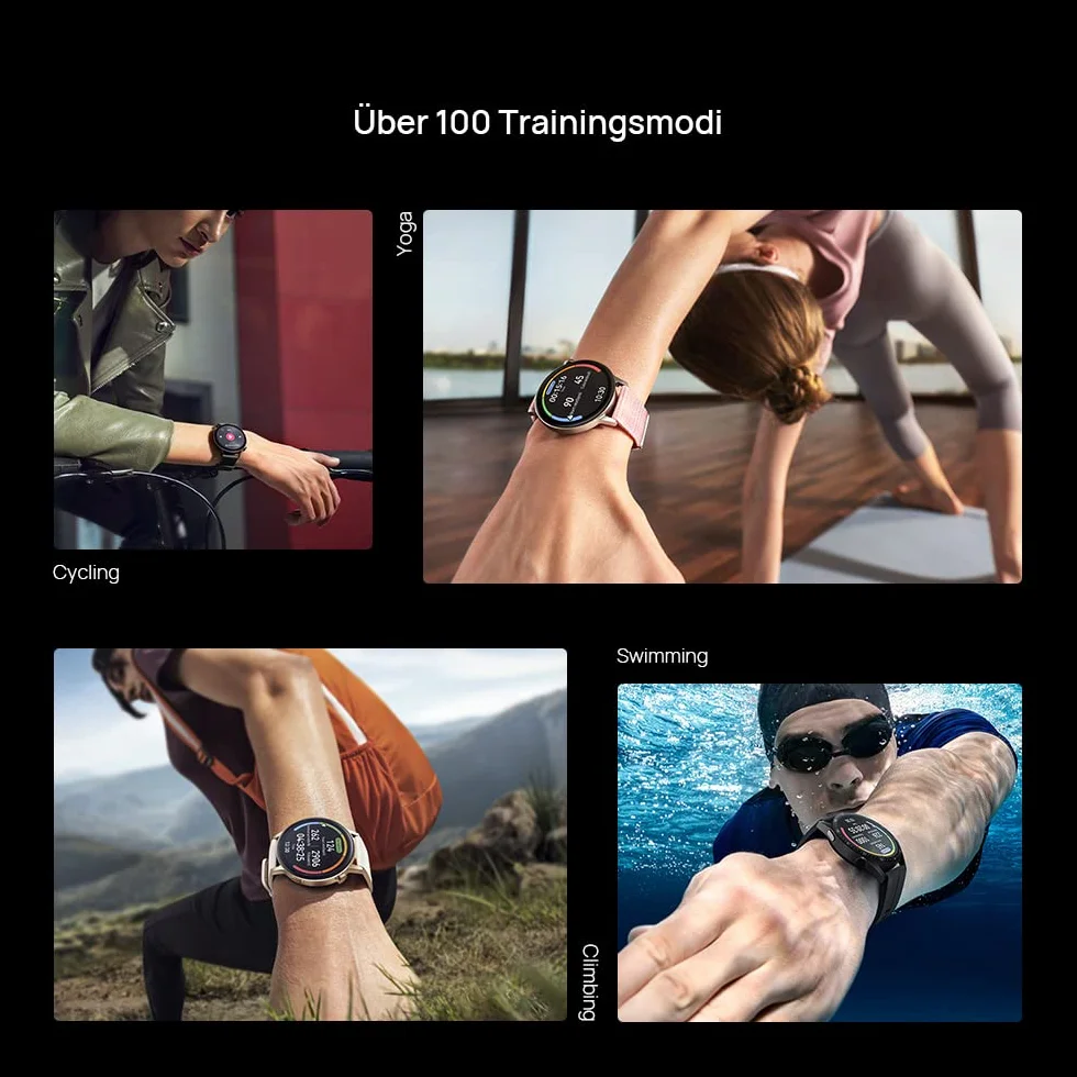 HUAWEI Smartwatch Watch GT 3 42 mm, długi czas pracy baterii, monitorowanie SpO2, dokładny monitoring tętna, 100+ trybów treningowych, połączenia Bluetooth, biały