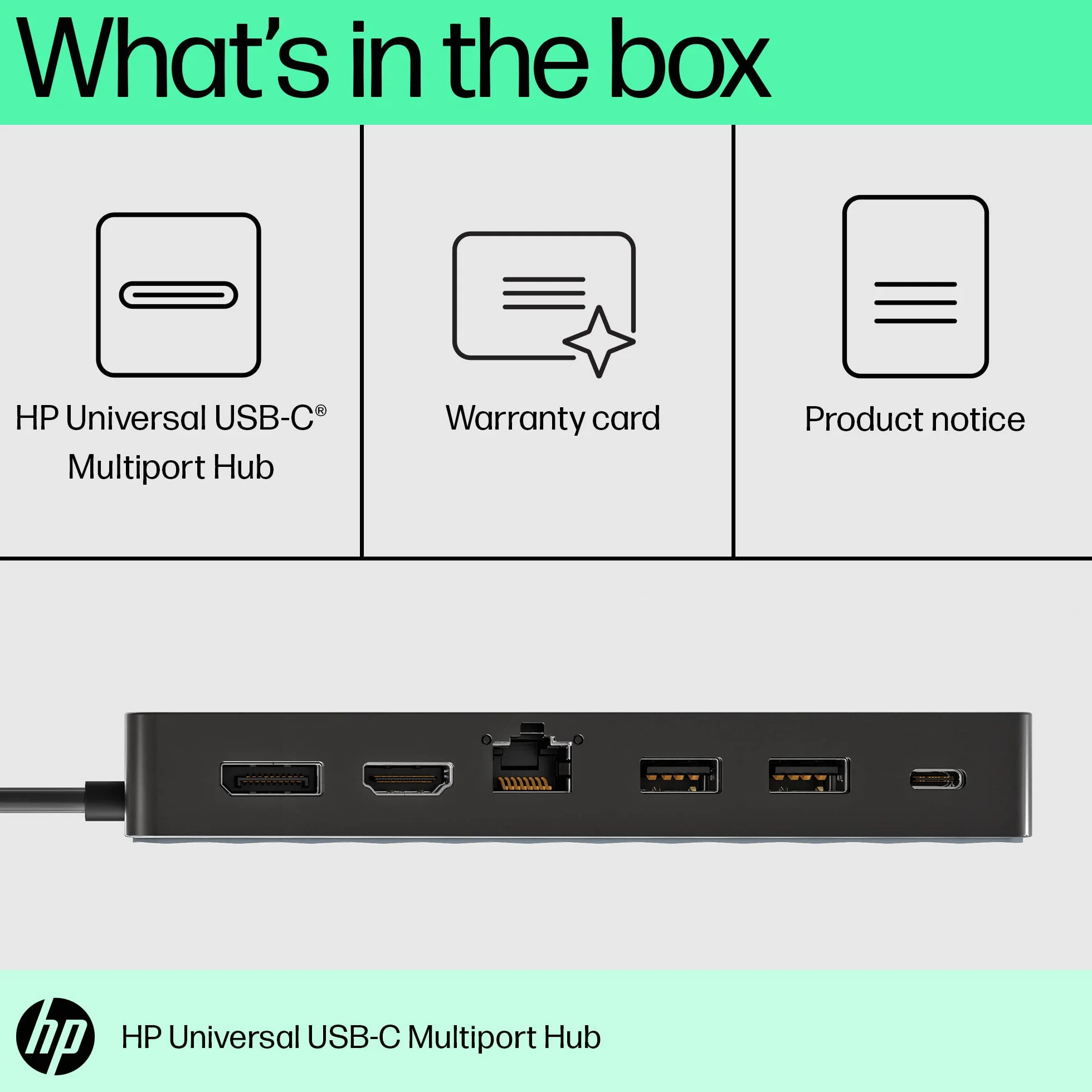 HP Uniwersalna Stacja Dokująca USB-C Multiport Hub