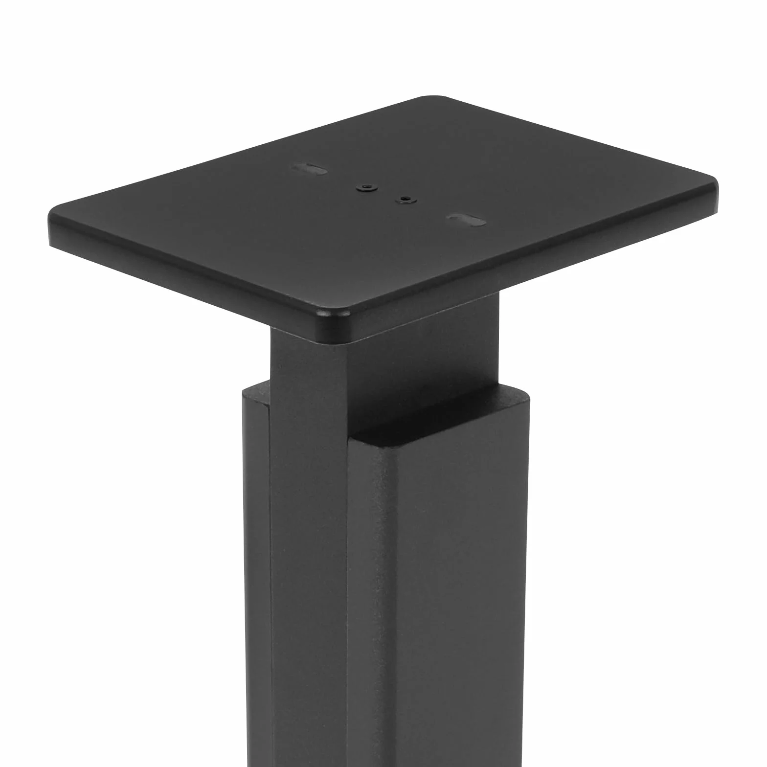 2 nóżki do głośników, regulowane, 65 – 85 cm, uchwyt na głośnik, płyta MDF, platerowanie premium, 30 kg, rozszerzona podstawa do kina domowego, barów, pomieszczeń prywatnych, hoteli, (czarne)