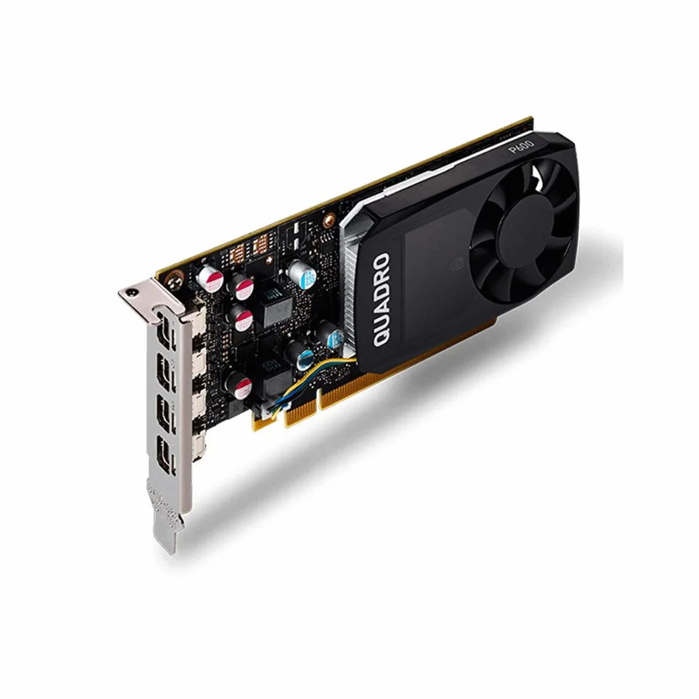 Nvidia Quadro P1000 Profesjonalna karta graficzna PCIe Express 4 GB GDDR5 4X Mini DisplayPort Low & High Profile, czarna, zawiera 8 kabli wyświetlacza - nowa normalna karta OEM w pudełku