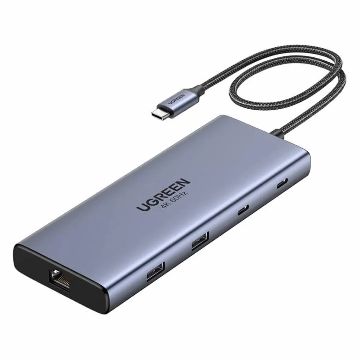 UGREEN Hub 10 w 1 USB-C 2HDMI 4K60Hz 2USB-C3.2, USB-A3.2, USB-A3.0, RJ45, SD, TF PD100W