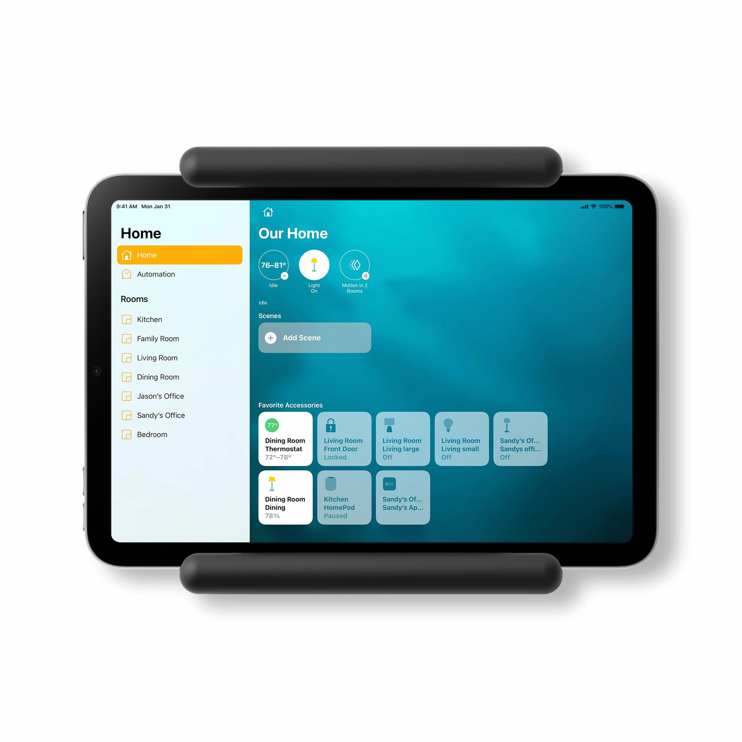 elago Uchwyt do Home Hub do iPad Mini/Air/Pro, Galaxy Tab | Uchwyt Ścienny do iPad, Uchwyt HomeKit, Łatwy Montaż, Bez Zarysowań, System Zarządzania Kablami (Czarny)