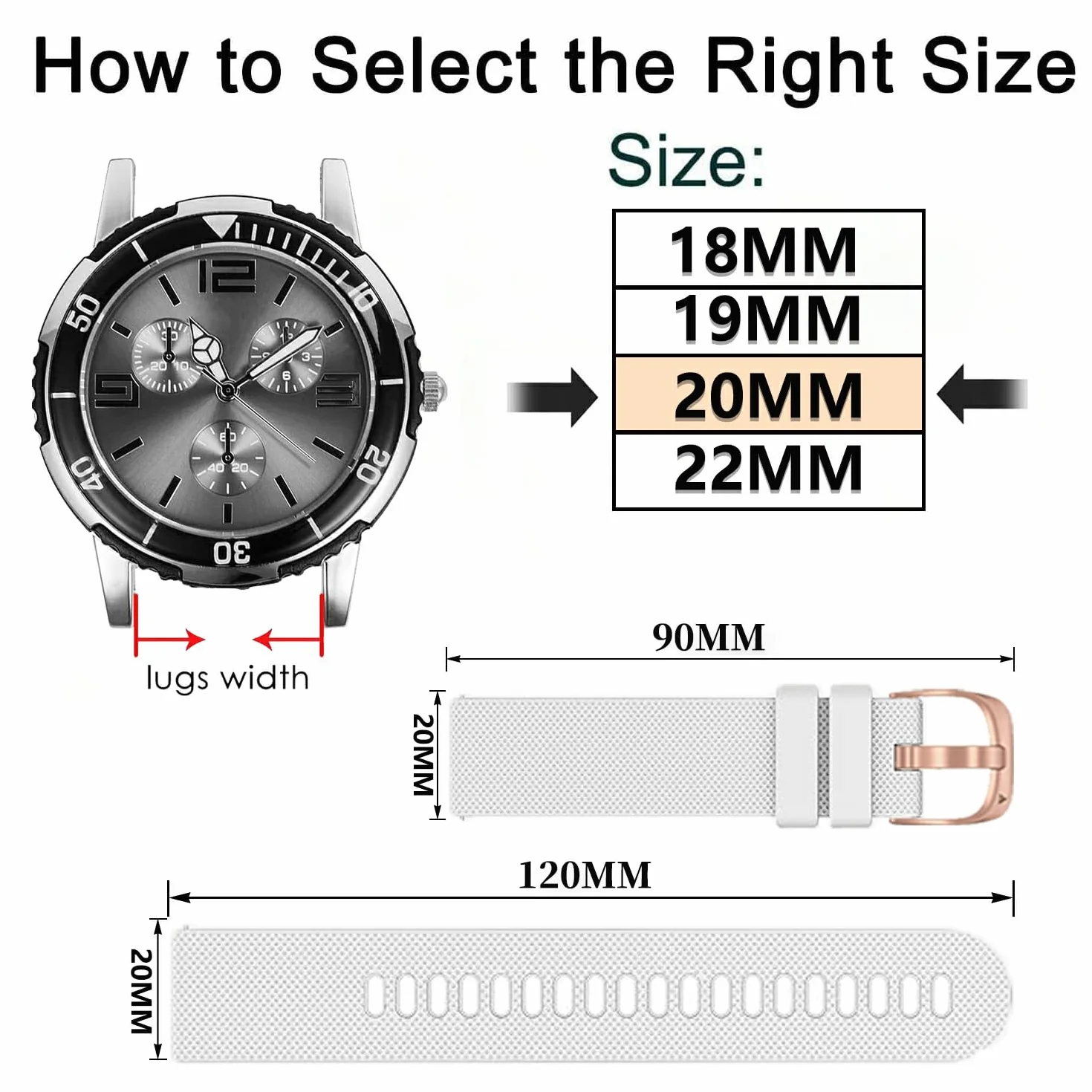 Silikonowy pasek zegarka sportowego 18mm 19mm 20mm 22mm Garmin Galaxy Amazfit Huawei