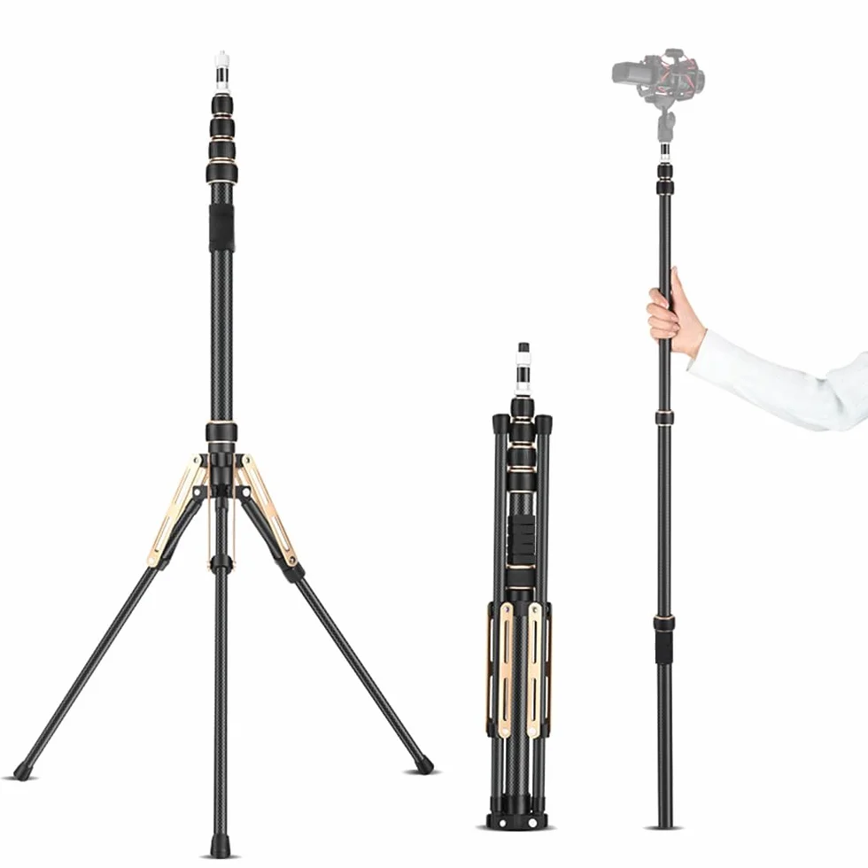 Stojak na lampę fotograficzną, Przenośny Statyw na lampę ze zdejmowaną kolumną środkową, Statyw na lampę Wideo do Statywu Oświetleniowego Błyskowa, Błyskowa
