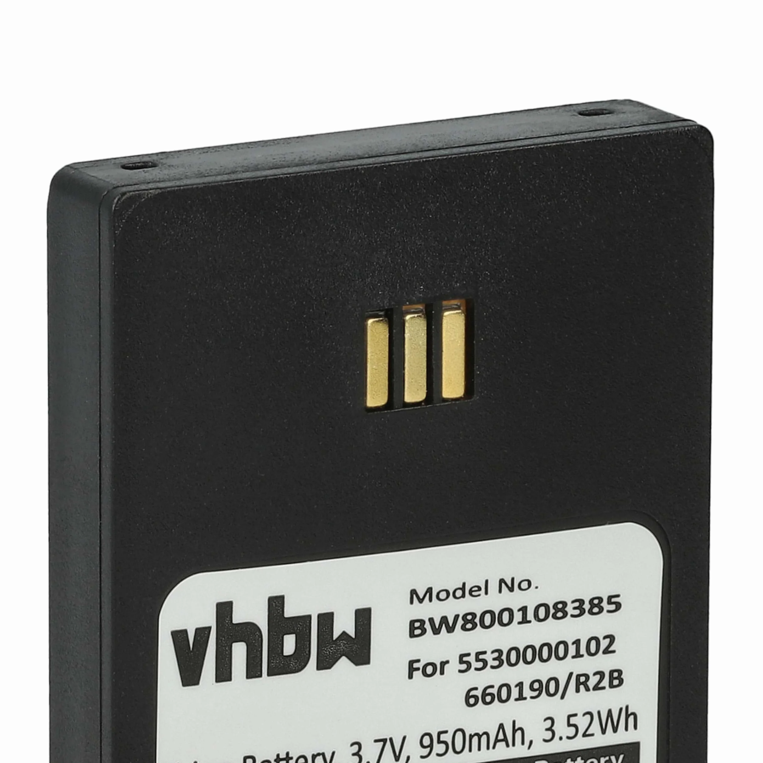 vhbw 10 x akumulator kompatybilny z Aastra DH4-BAAA/2B bezprzewodowy telefon stacjonarny (950 mAh, 3,7 V, Li-Ion), czarny