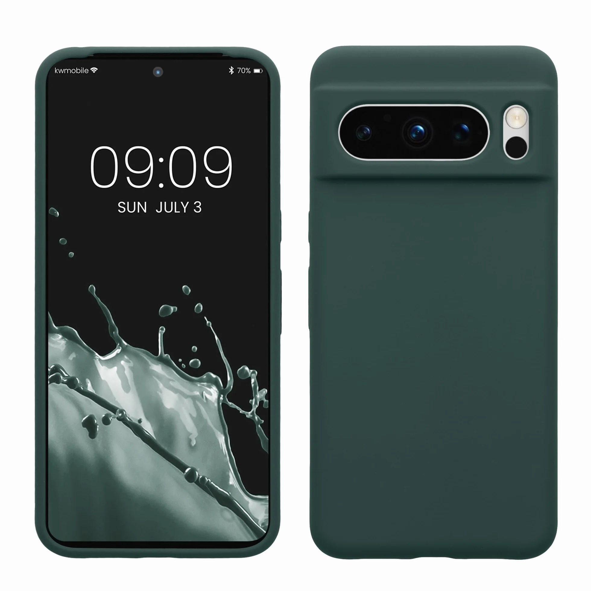 kwmobile Etui kompatybilne z Google Pixel 8 Pro - Silikonowe TPU Niebiesko-Zielone