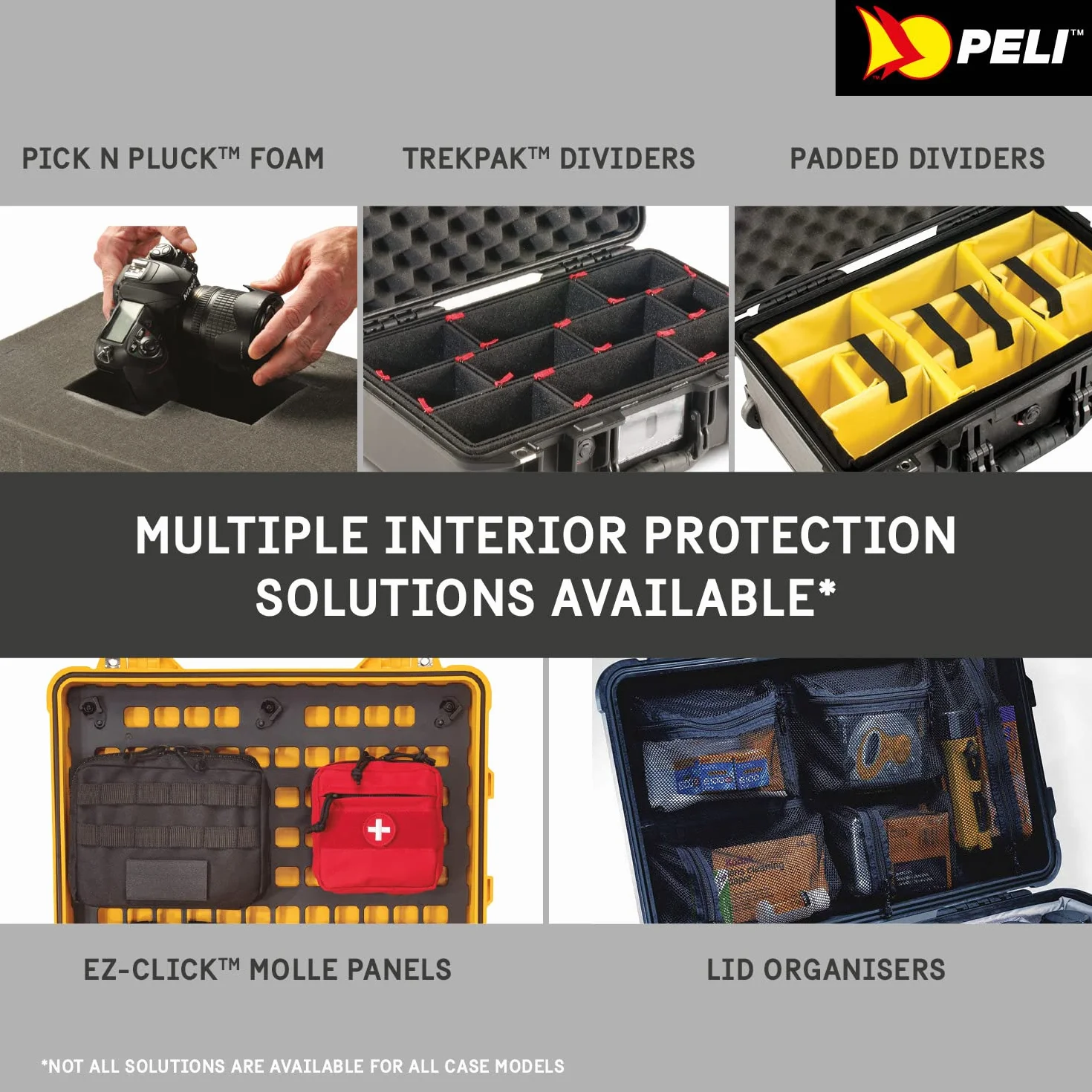 Peli Organizer do Pokrywy Skrzyni, Czarny, 51,3 x 28,7 x 0,5 cm