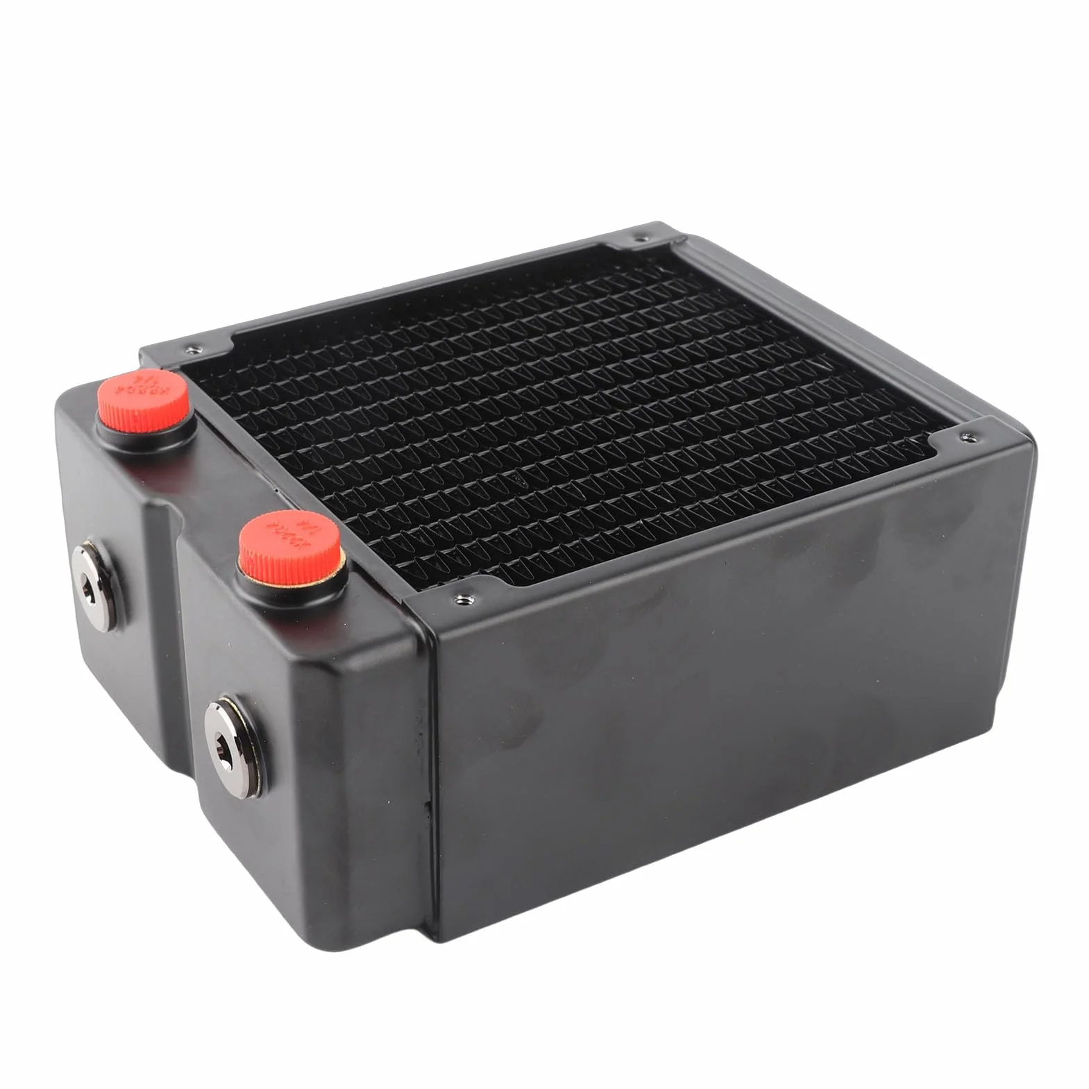 Acouto Chłodzenie Komputerowe Miedziany, 3-warstwowy, 12-rurowy Radiator do Chłodzenia Komputera PC 120 Mm G1/4 Przyspieszenie Wody Fas Chłodnica Komputera PC Radiator Chłodzenia Chłodnica Procesora