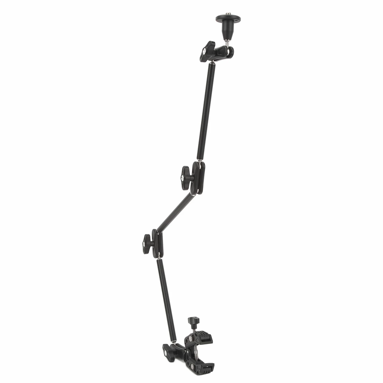 Cryfokt Ramię Przegubowe, Regulowane ramię Tarcia z Super Zaciskiem Podwójne Gwinty 1/4 i 3/8 Antypoślizgowe Podkładki Gumowe do Aparatu DSLR Rig Światła LED Monitor LCD Kamera Akcji