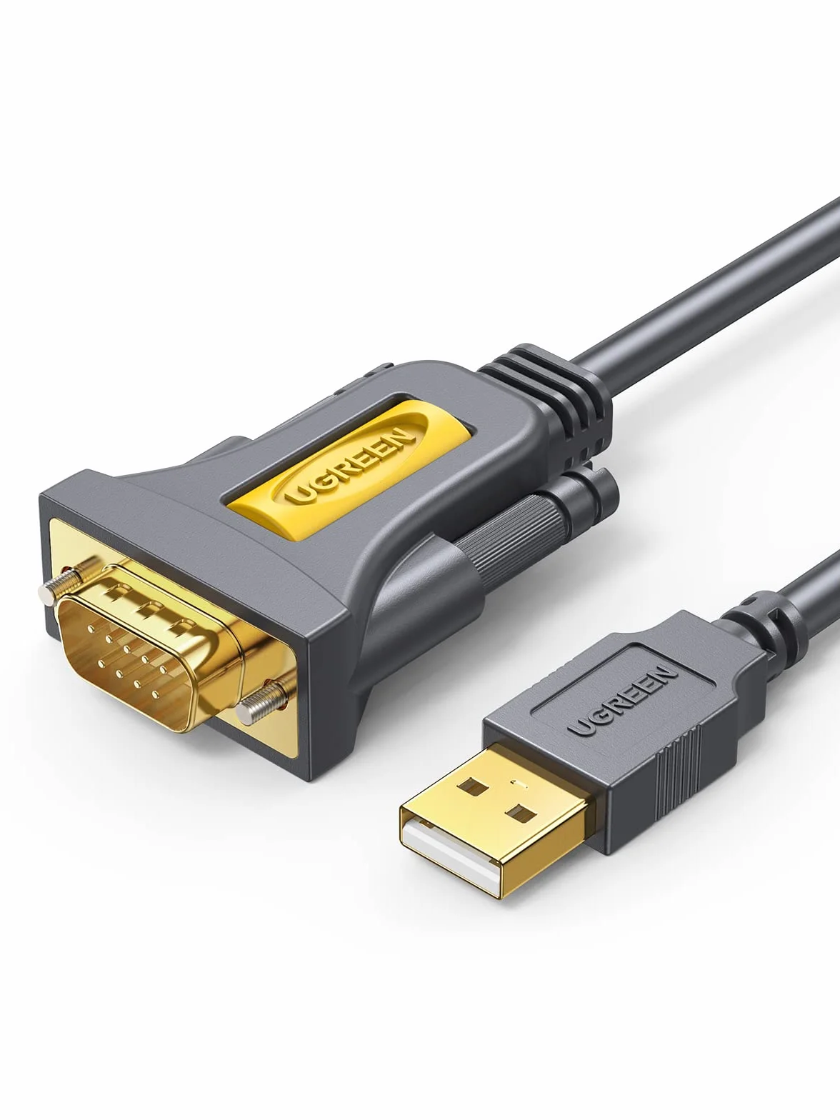 UGREEN Kabel Z Adapterem Usb Do Db9 9-Pinowy Kompatybilny Z Windows 10/8/7 Mac Os X Linux Kompatybilny Z Routerem, Switch, Teleskopem Itp. (1M)