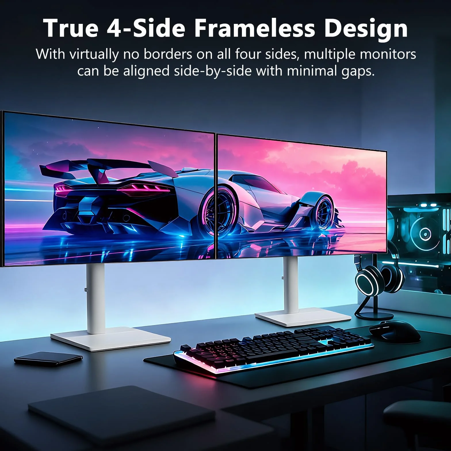 Z-Edge AGEX 27-calowy Monitor Biały Gamingowy QHD 144Hz 2K 2560x1440 Szybki IPS MPRT 1ms, Monitor LED, 350 cd/m², FreeSync, HDR10, DP & HDMI, Regulacja Wysokości, Przechylny, Obrotowy, Pivot, Czarny