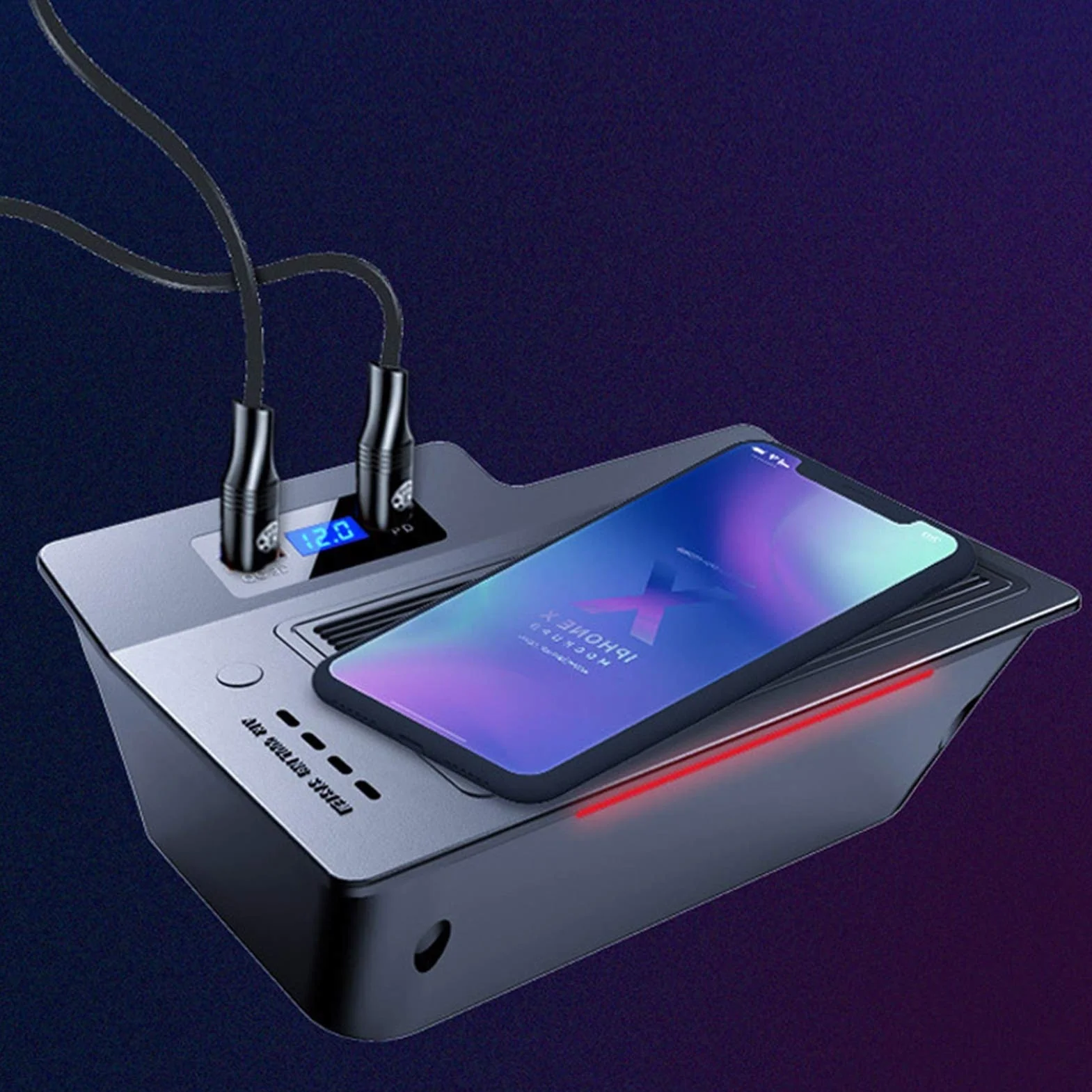 Ładowarka bezprzewodowa QI do samochodu CRV Akcesoria CR-V 2020-2017 Modyfikacja wnętrza 15 W Szybka płytka ładująca telefon Kierownica po lewej stronie Panel ładowania bezprzewodowego pojazdu(