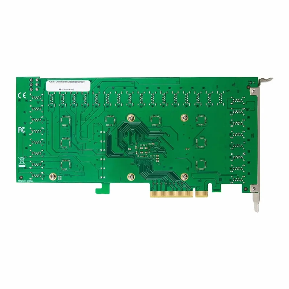 ST6101 karta adaptera USB 3.0 PCIe 5 Gb/s 8CH 32 porty PCIe2.1 X8 6Pin 160GT/S do komputerów stacjonarnych
