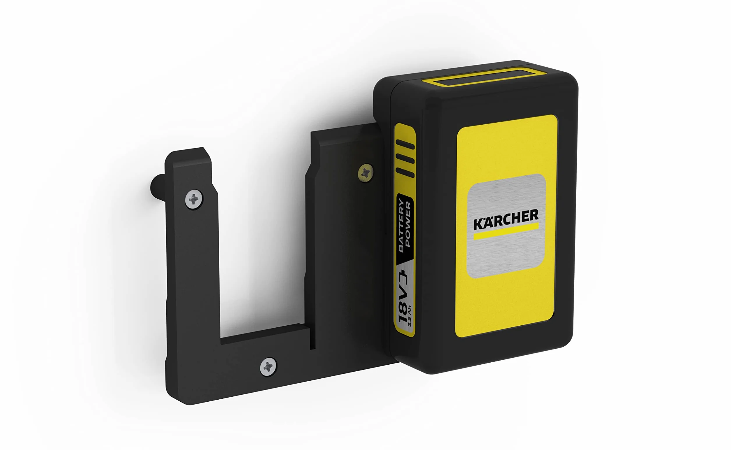 NewGround Designs Uchwyt ścienny na akumulator odpowiedni do akumulatorów Kärcher 18 V/36 V, uchwyt ścienny [Made in Germany] (2 akumulatory)