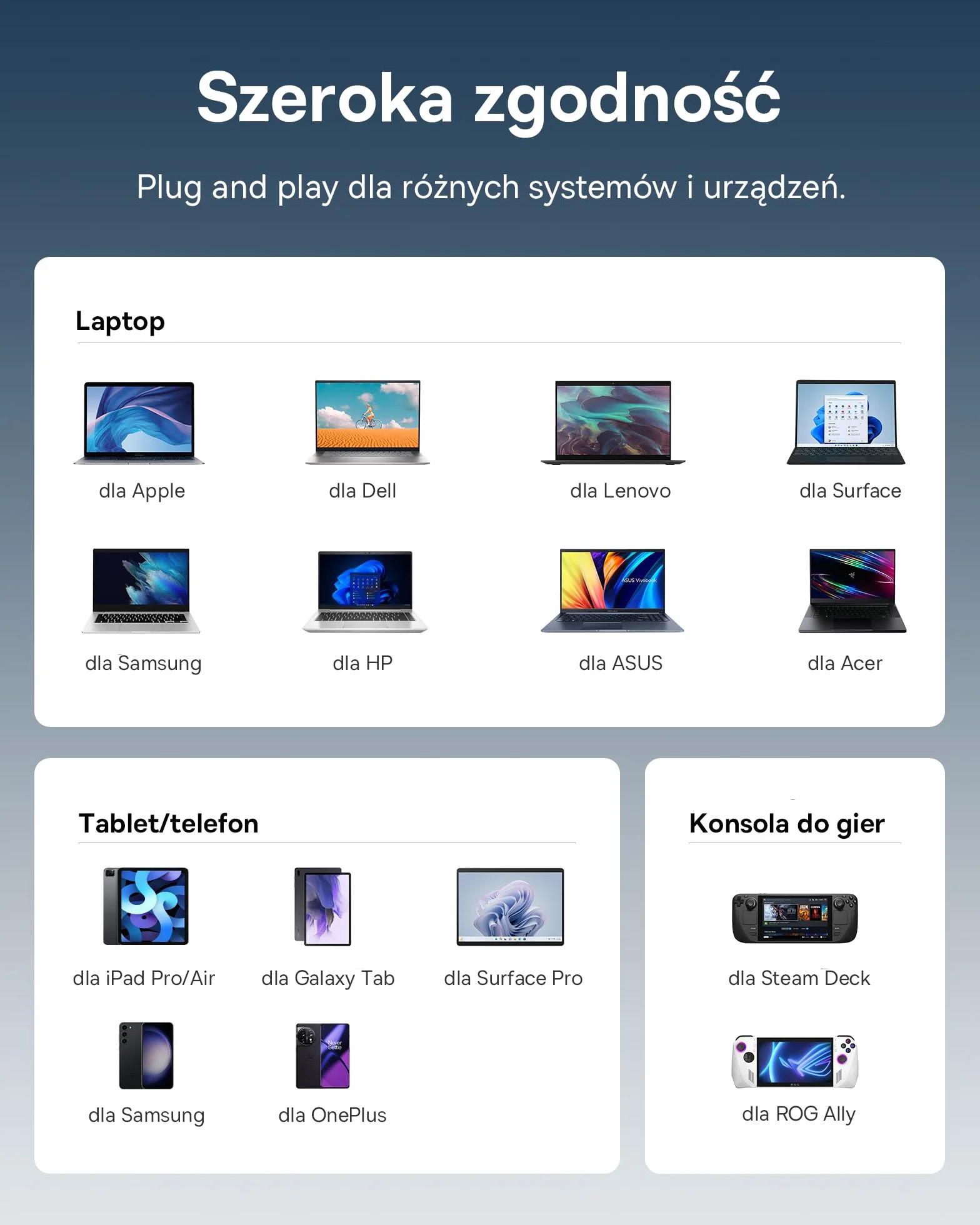 Baseus Koncentrator USB C 7 w 1 z 4K@60Hz HDMI, 100W PD, 3 USB A, Czytnik Kart SD/TF do Laptopów MacBook,Surface Pro,iPad Steam Deck,Samsung