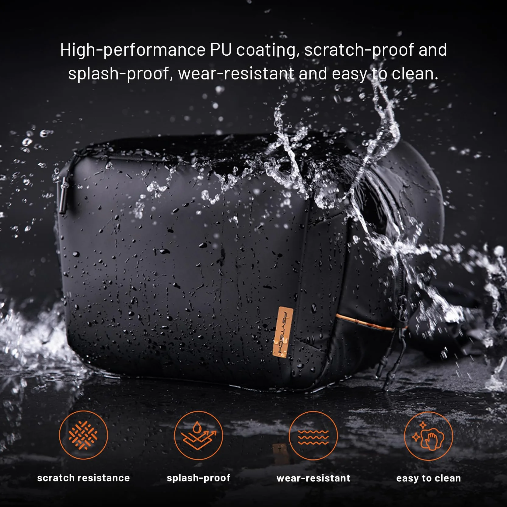 PGYTECH OneGo Solo V2 torba na ramię, wodoszczelna torba na aparat fotograficzny, 4 l, kompatybilna z aparatem SLR, iPad Mini, czarny, 10l, torba na ramię na aparat