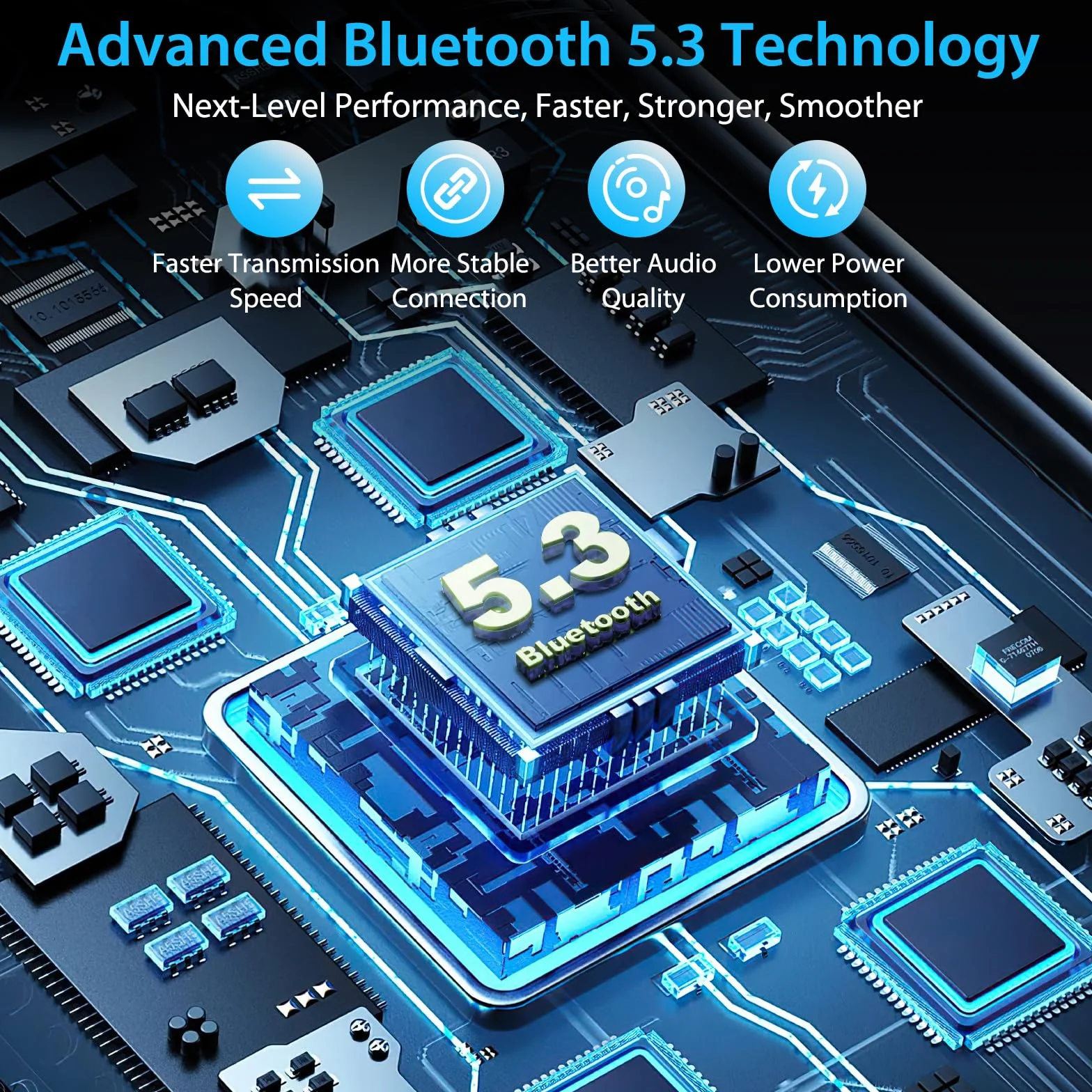 ORIA Samochodowy adapter Bluetooth, nadajnik FM Bluetooth 5.3 do radia samochodowego z podwójną ładowarką USB, połączenia bez użycia rąk, obsługa odtwarzacza muzycznego karty TF i dysku USB (w