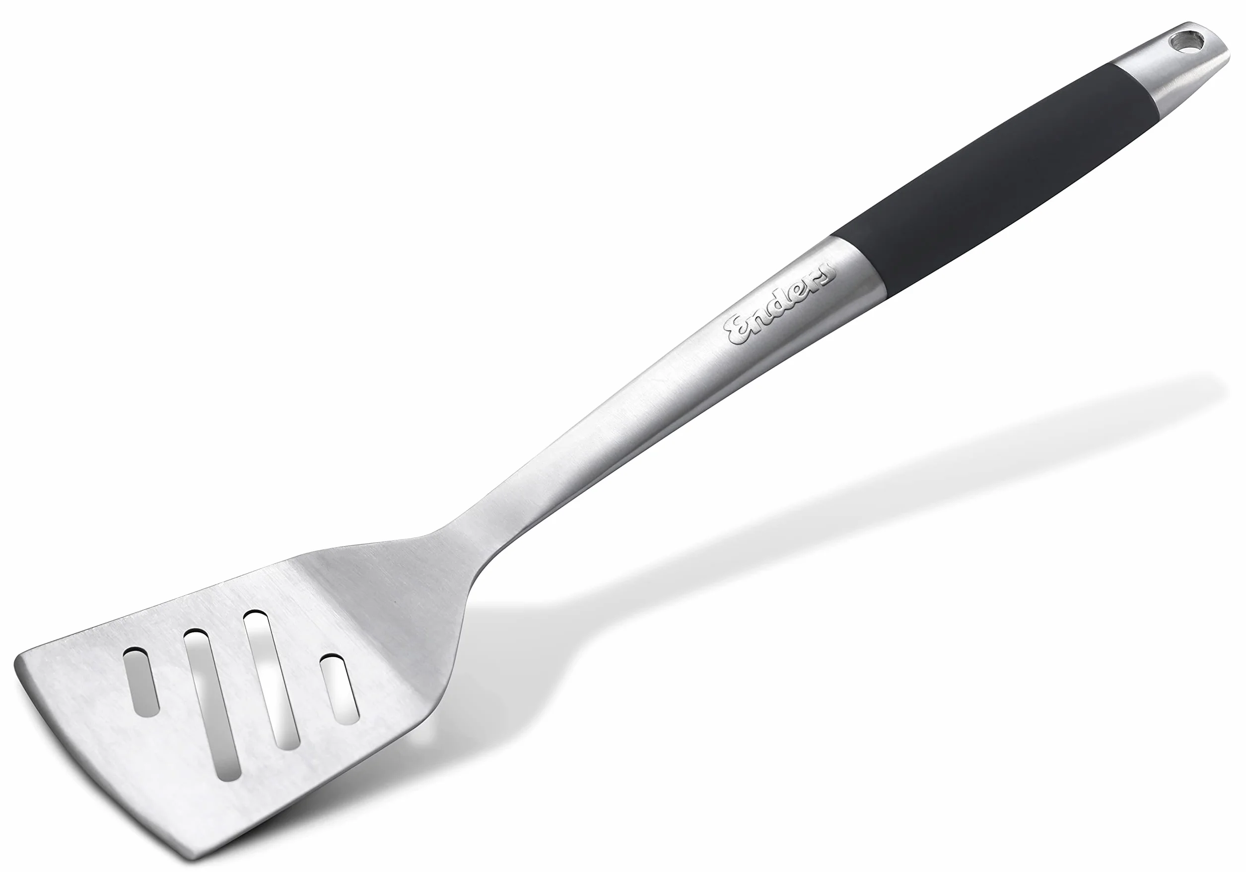 Enders łopatka do obracania ze stali szlachetnej premium uchwyt soft-touch, akcesoria do grillowania, czarny