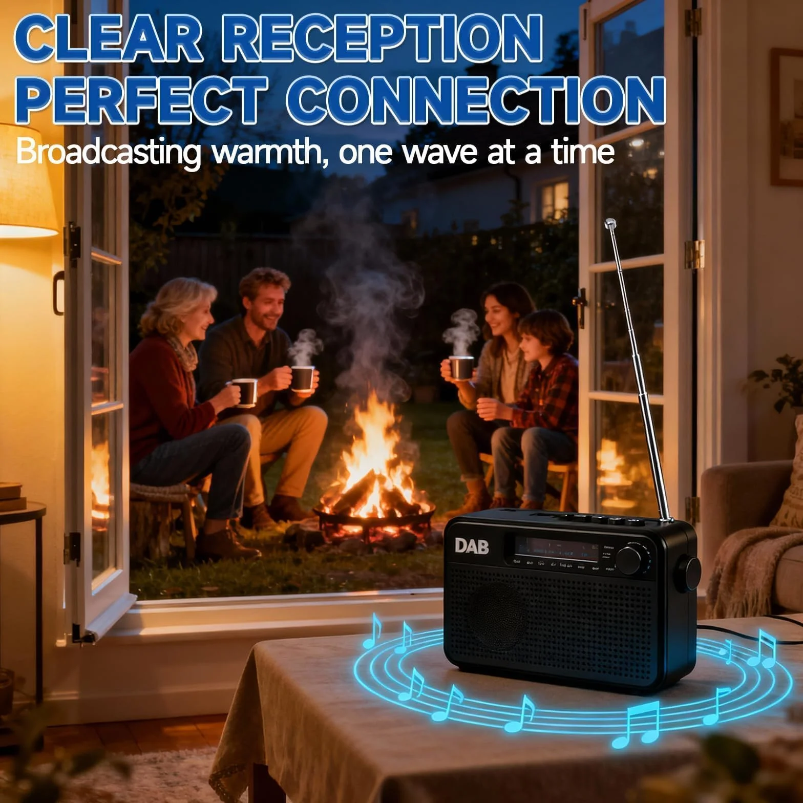 Bingfu antena radiowa FM kryty teleskopowa antena łańcuchowa HiFi przenośne radio 75 omów dla Philips Tivoli Sony Yamaha Onkyo Denon Pioneer System muzyczny Bose Wave Tuner odbiornik stereo Bluetooth