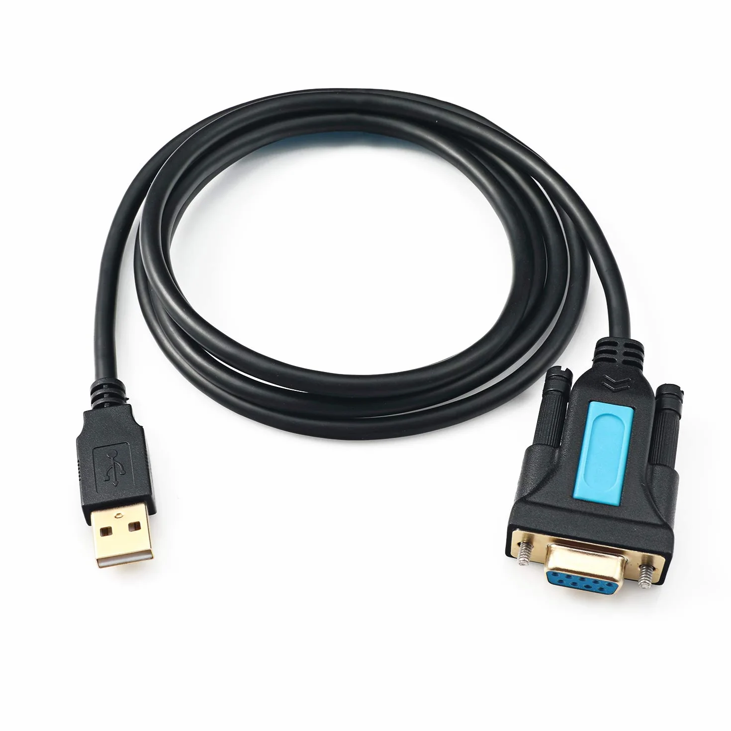 Adapter CABLEDECONN USB do RS232 z układem Prolific PL2303 USB2.0 męski do RS232 żeński kabel szeregowy DB9 2m 6ft dla Windows XP, Windows Vista,7,8,10,Mac OS 10.6 Above Linux