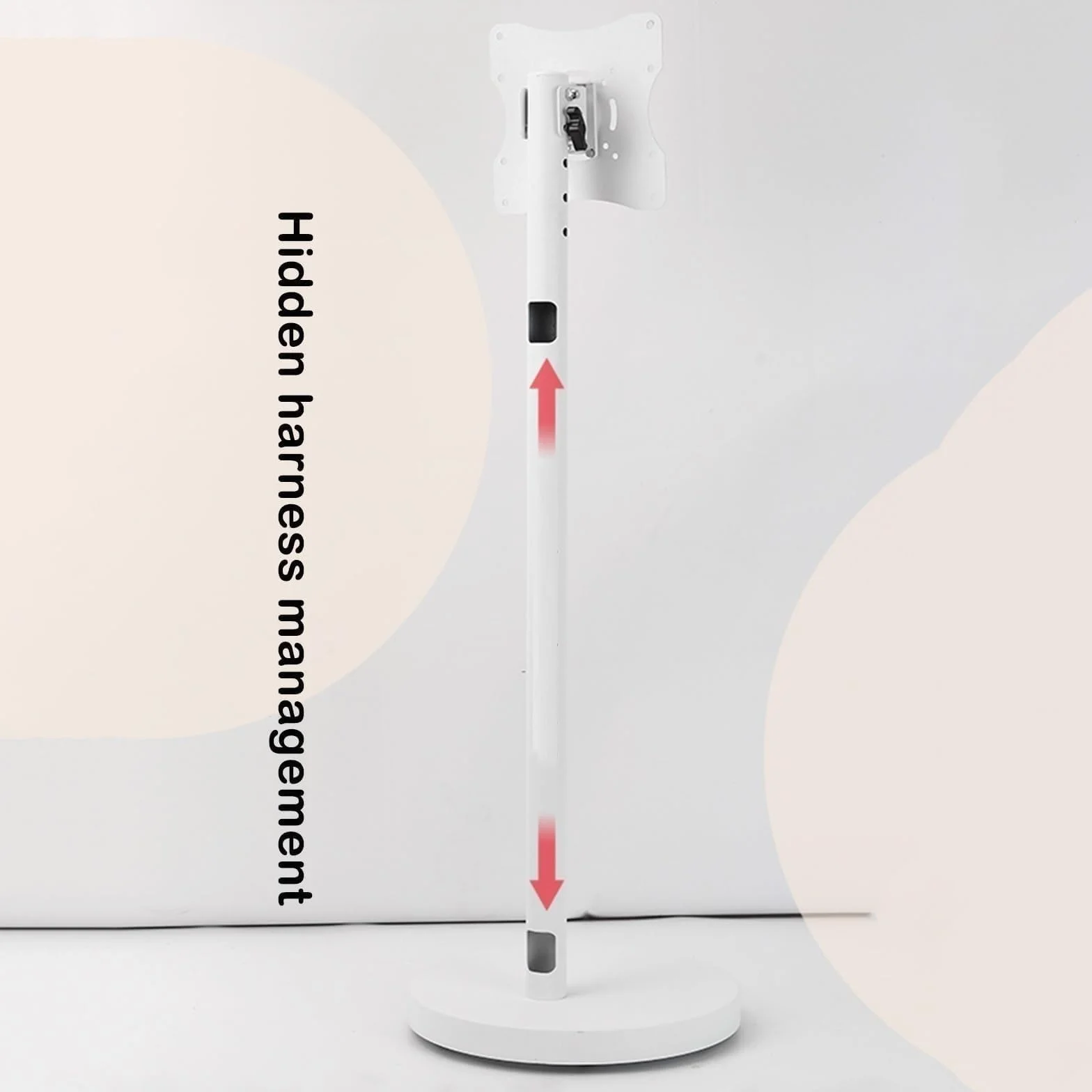 Uchwyt Podłogowy Do Telewizora - Obrotowy Stojak Mobilny 360°, Poziomy I Pionowy Uchwyt Do Telewizora, Uniwersalny Stojak Podłogowy Do Telewizora, Mobilny Wózek Pod Telew,White