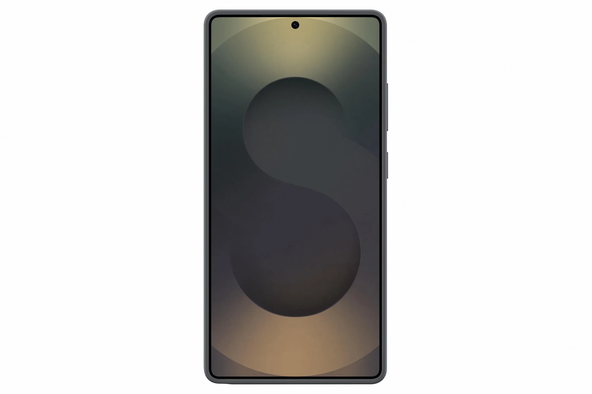 Custodia in silicone nero per Galaxy S25 Ultra