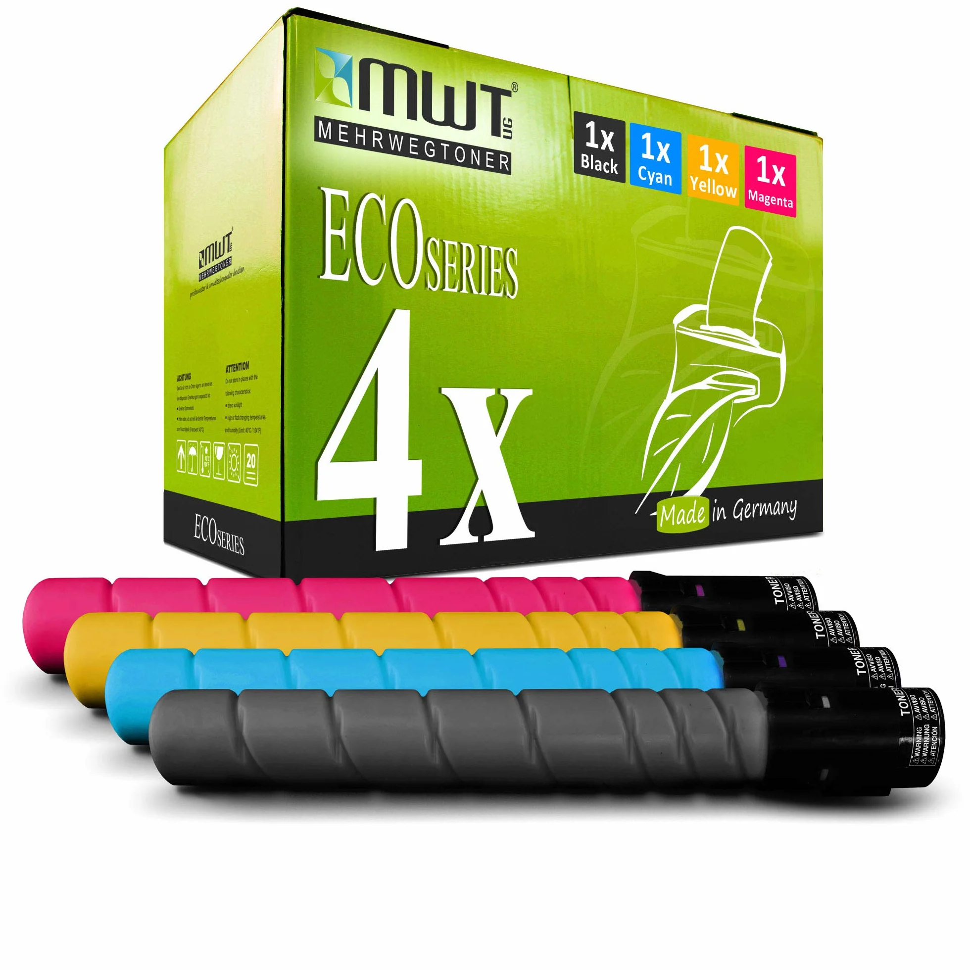 4x MWT toner do Konica Minolta Bizhub C 220 280 zastąpić TN216 wszystkie kolory