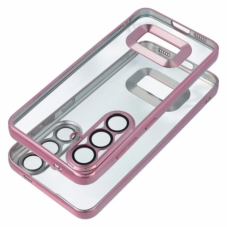 Etui Cool do Samsung A165 Galaxy A16 / A16 5G Metalowa krawędź (różowy)