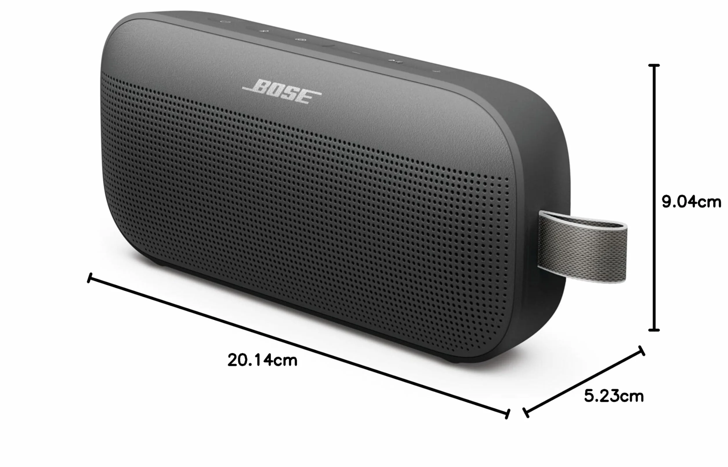 Bose SoundLink Flex SE (2. gen.) Przenośny głośnik Bluetooth, przenośny głośnik zewnętrzny z dźwiękiem Hi-Fi, do 12 godzin pracy akumulatora, odporność na wodę i pył, czarny