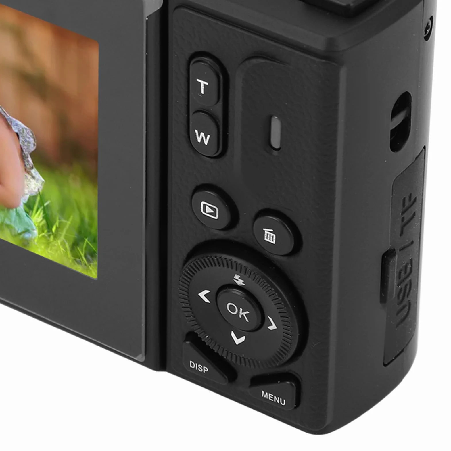 Aparat Cyfrowy 4K, Aparat Cyfrowy UHD 64 MP z Autofokusem, Kompaktowy Aparat Retro z 18-krotnym Zoomem i 3-calowym Odchylanym Ekranem do Fotografowania Vlogów (-2214240057912)