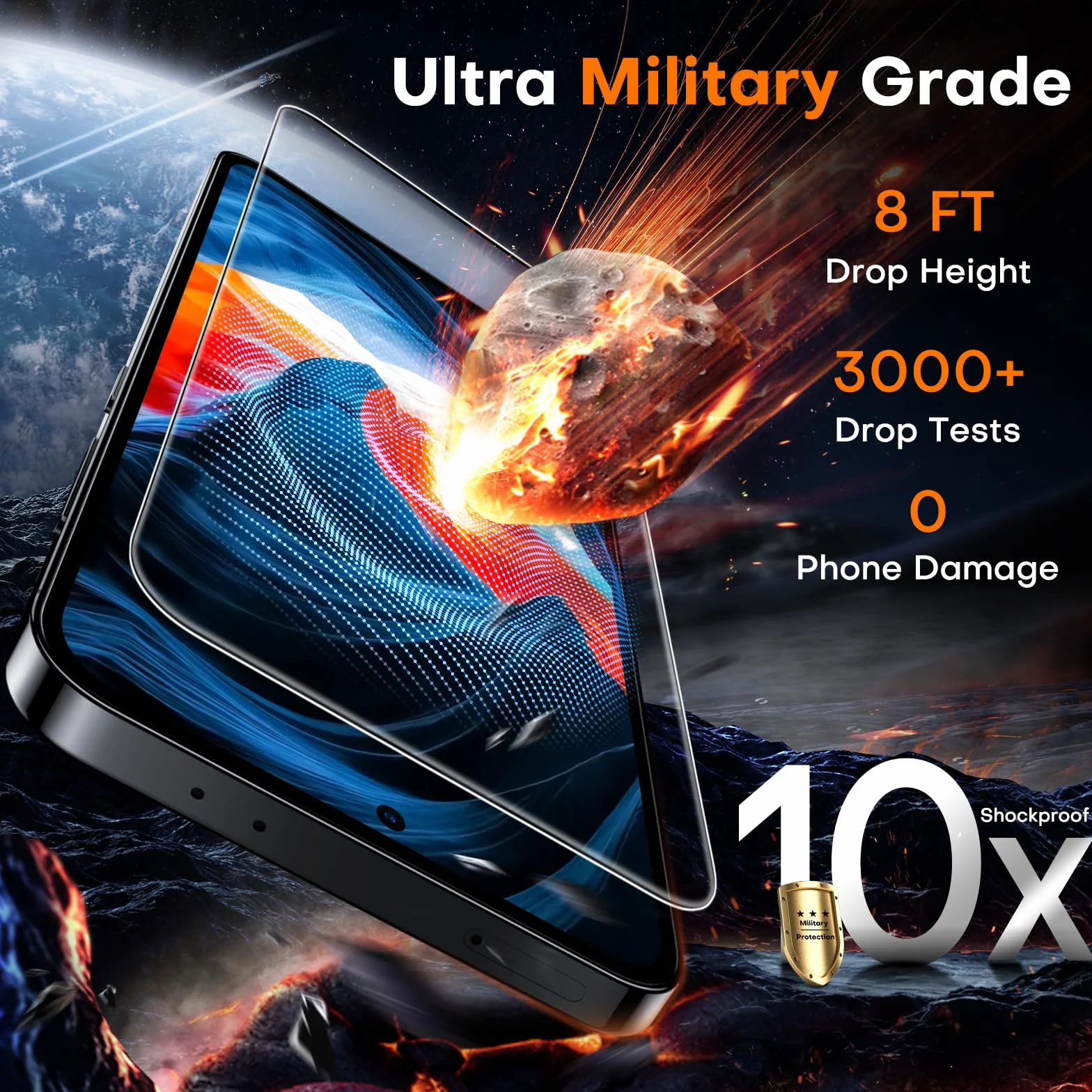L__PLACEHOLDER_BRAND_10__ K [3 sztuki] do Samsung Galaxy S24 FE osłona ekranu ze szkła hartowanego + ramka do montażu na kurz [100% odblokowanie odcisków palców] Mil-Grade Drop Proof 0 Bubbles folia